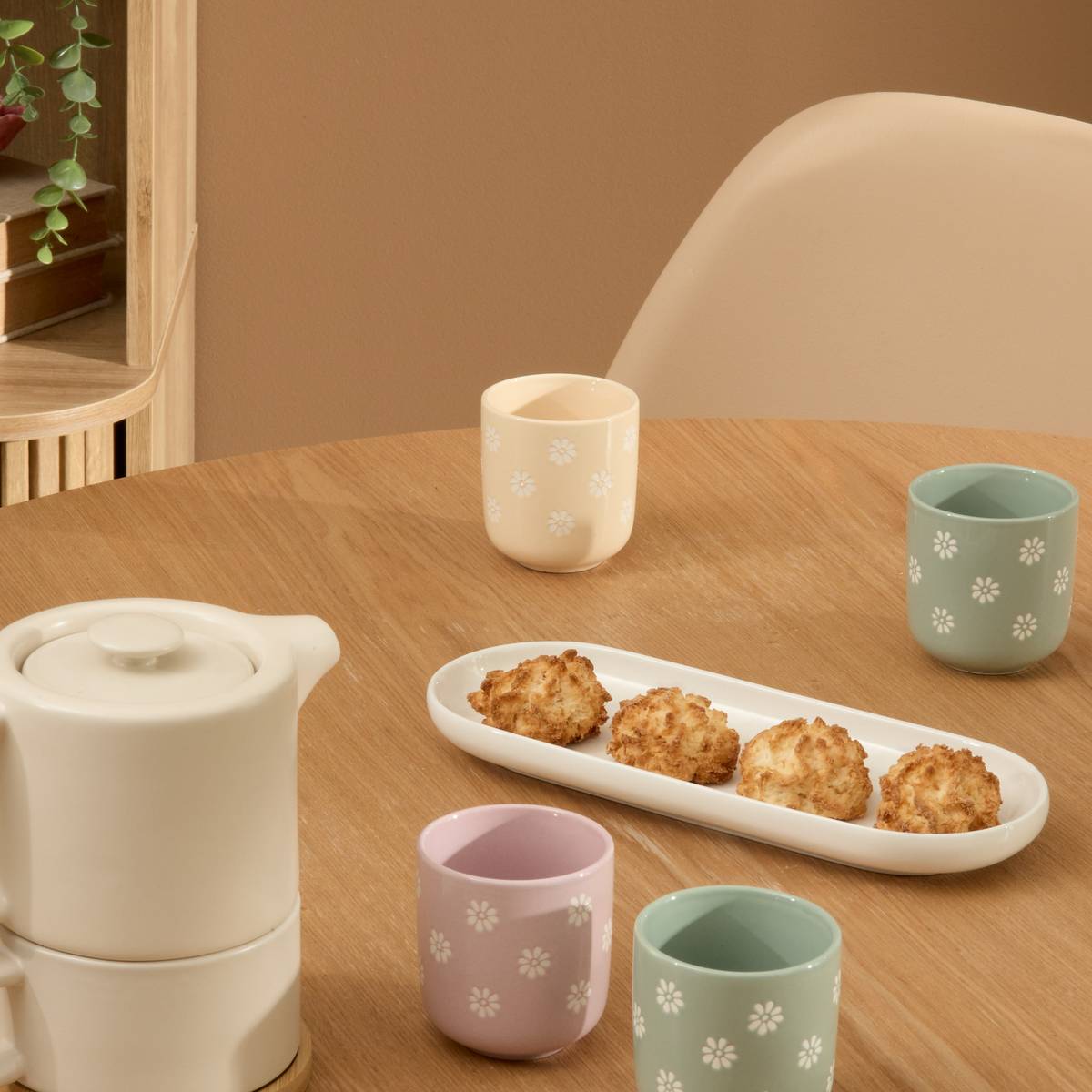 Set of 4 cups "Margot" 100 ml, New Bone China (Porcelain)