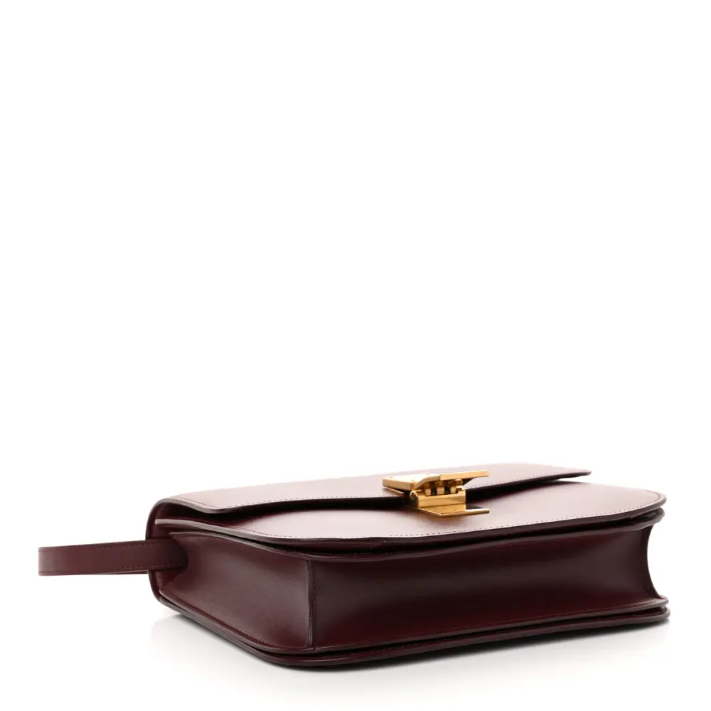 Celine Box Replica in Burgundy – Mirror Quality, Gold Hardware1:1High-quality replica