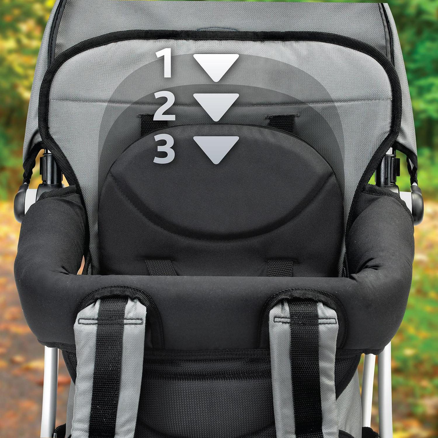 Chicco SmartSupport Backpack Baby Carrier - Grey (Grey/Black) - Image 4