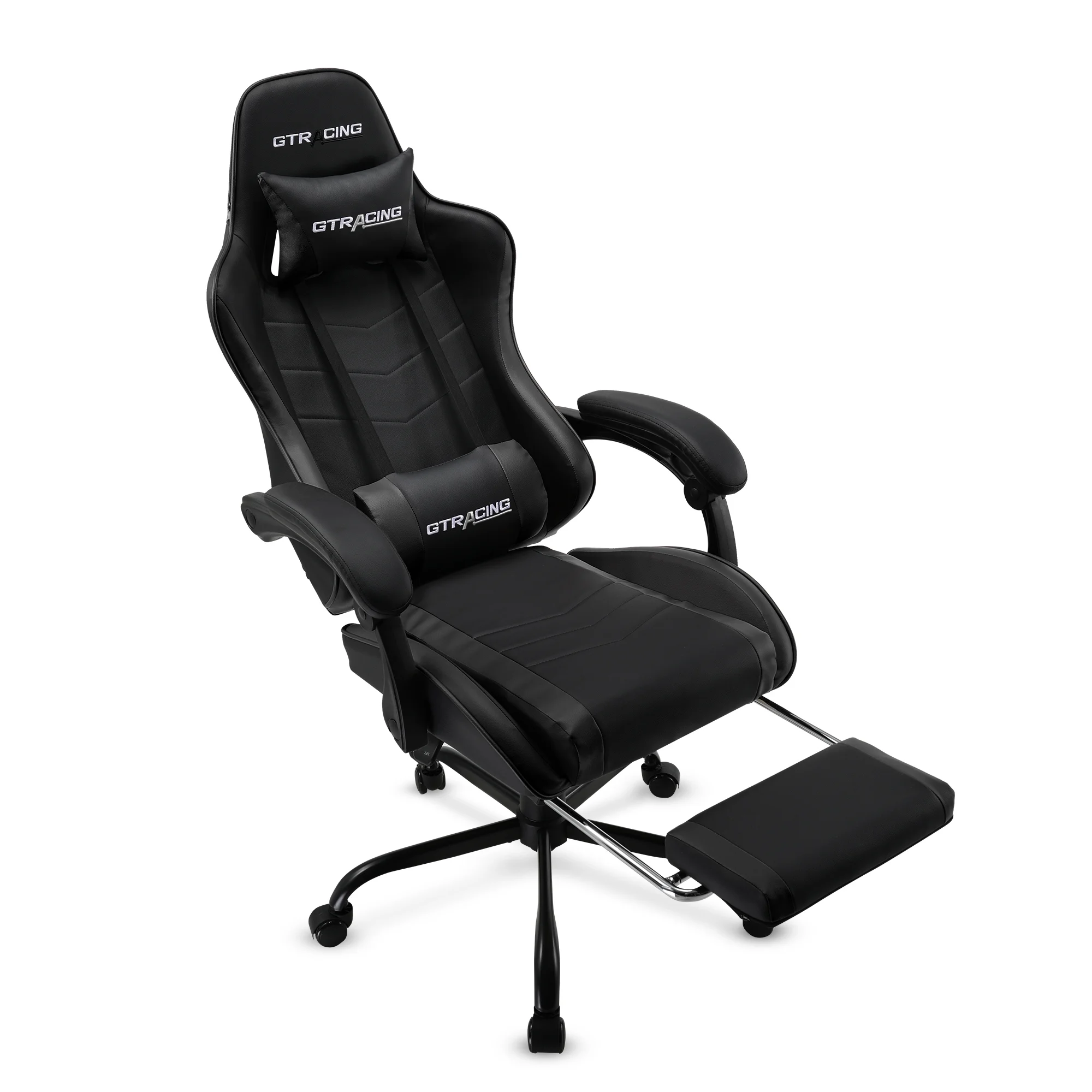 GTRACING GTWD-200 Ergonomic Gaming Chair with Adjustable Pillows and Footrest , White - Image 21