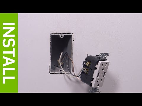 Leviton Decora 3.6A 5V Black 2-Port USB Charging Outlet with 5-15R Tamper Resistant Duplex Outlet