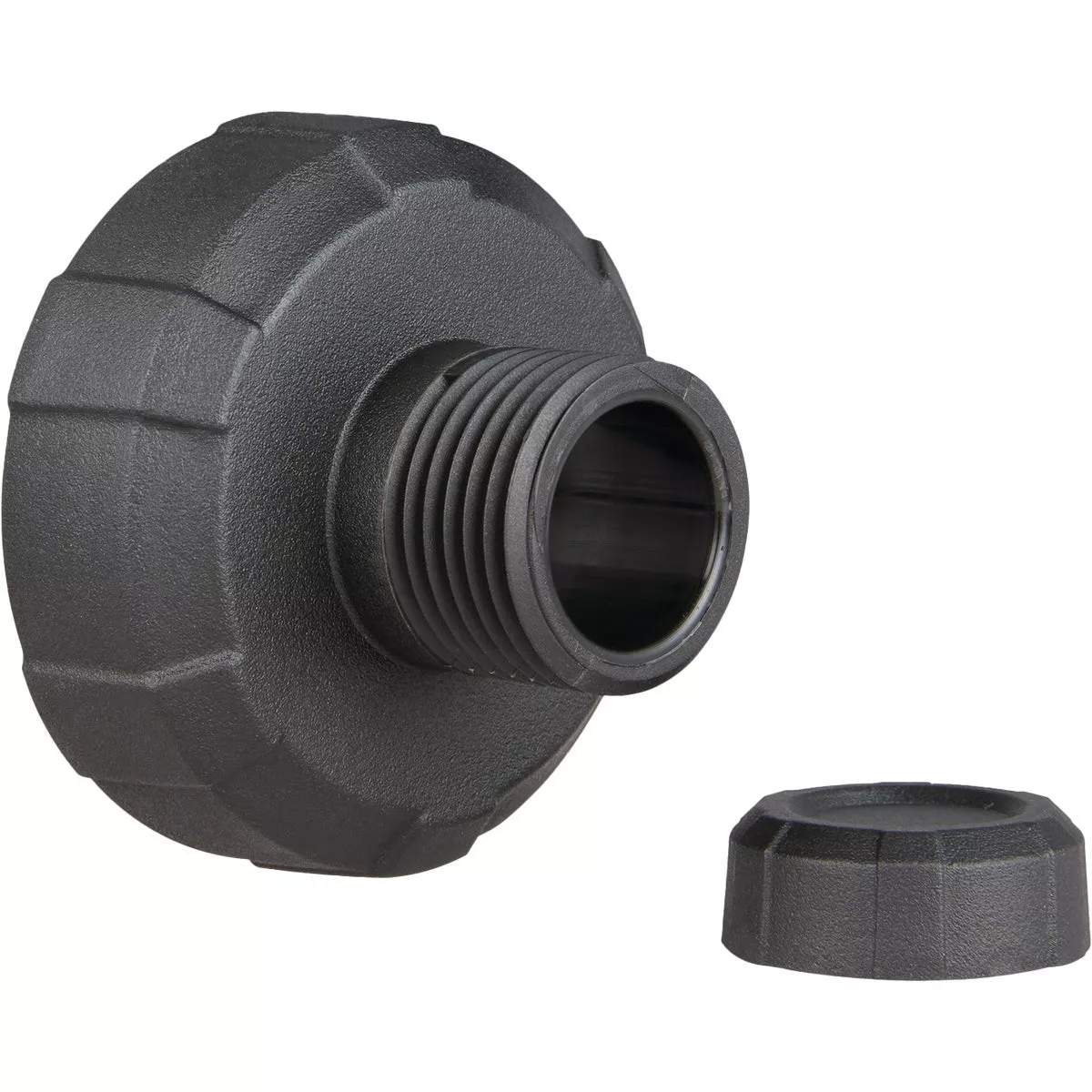 Milwaukee 5/8 In. Black Plastic Vacuum Drain Adapter