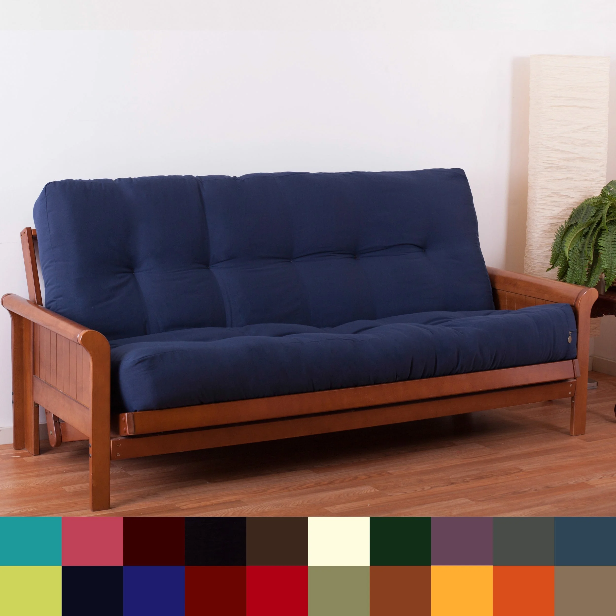 Blazing Needles Renewal 10-inch Twill Full-size Futon Mattress - Sage - Sage - Image 8