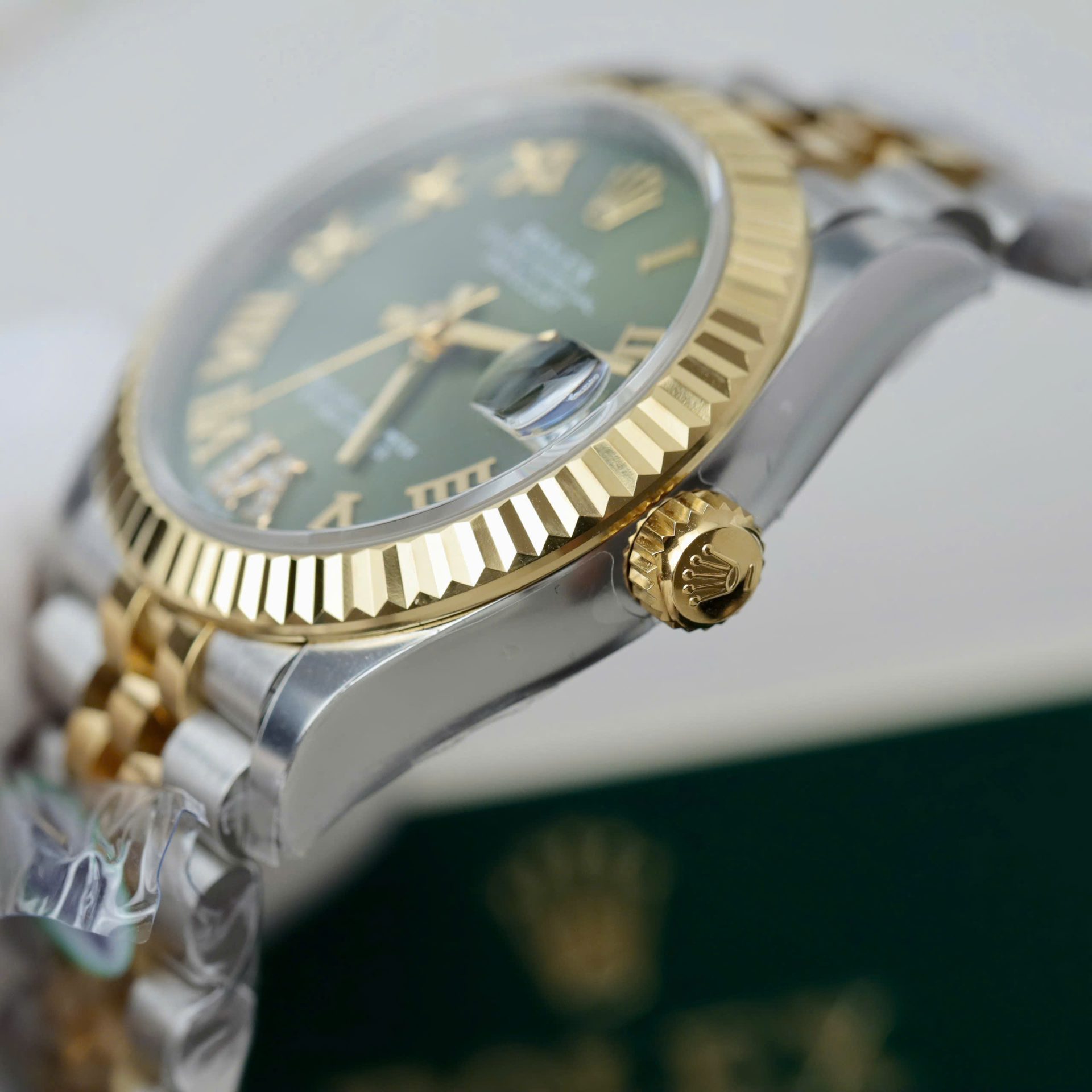Rolex DateJust Best Replica Watch Green Dial Jubilee Strap THB Factory 31mm - Top club