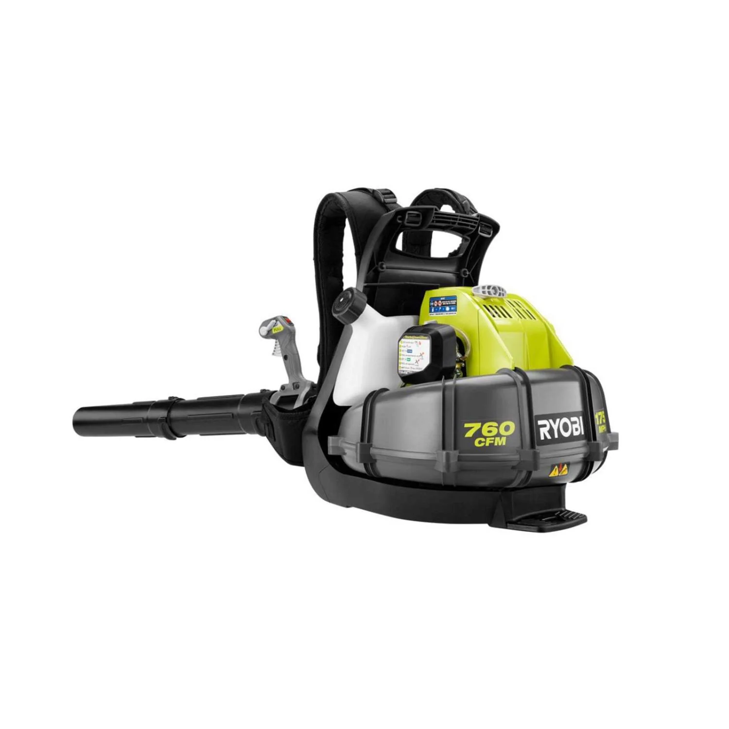 RYOBI 175 MPH 760 CFM 38cc Gas Backpack Leaf Blower - Image 2 RYOBI 175 MPH 760 CFM 38cc Gas Backpack Leaf Blower - Image 2