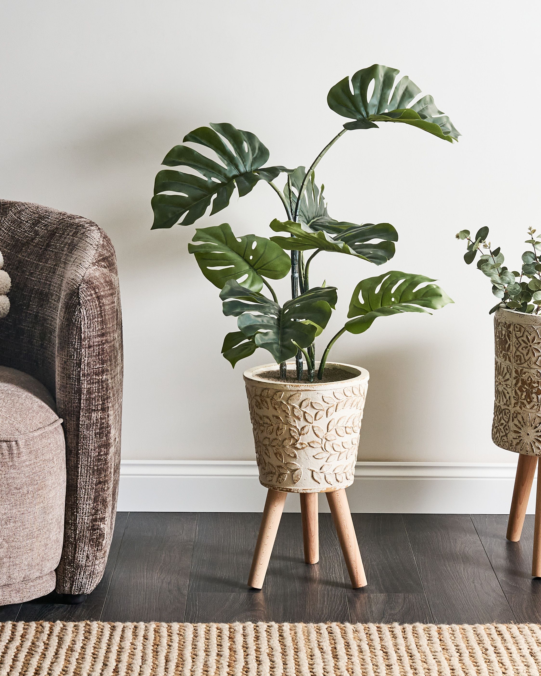 Elevated Plant Pot ALIARTOS 26 cm Off-White