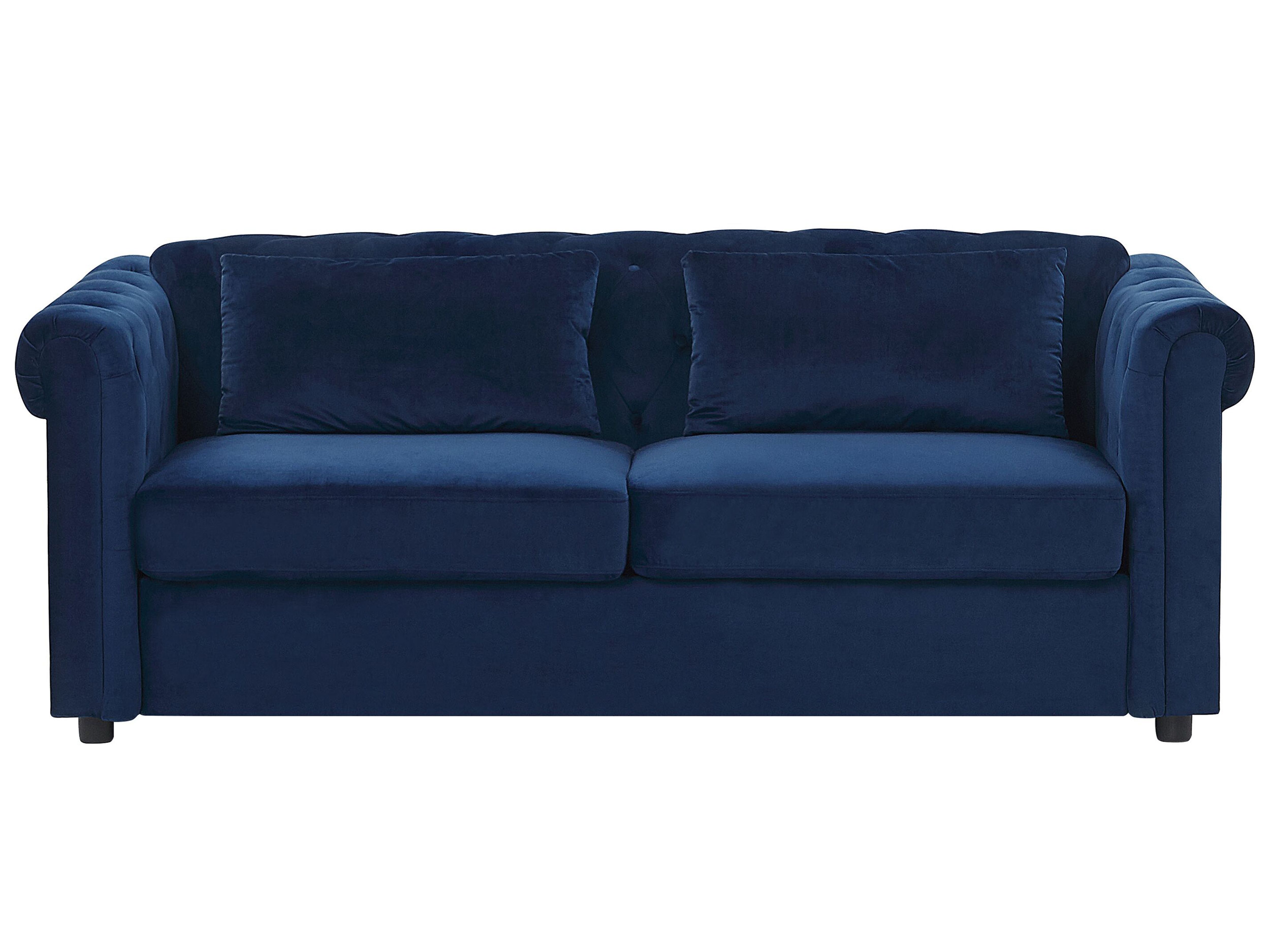 Sofa Bed 3 Seater CHESTERFIELD Velvet Blue