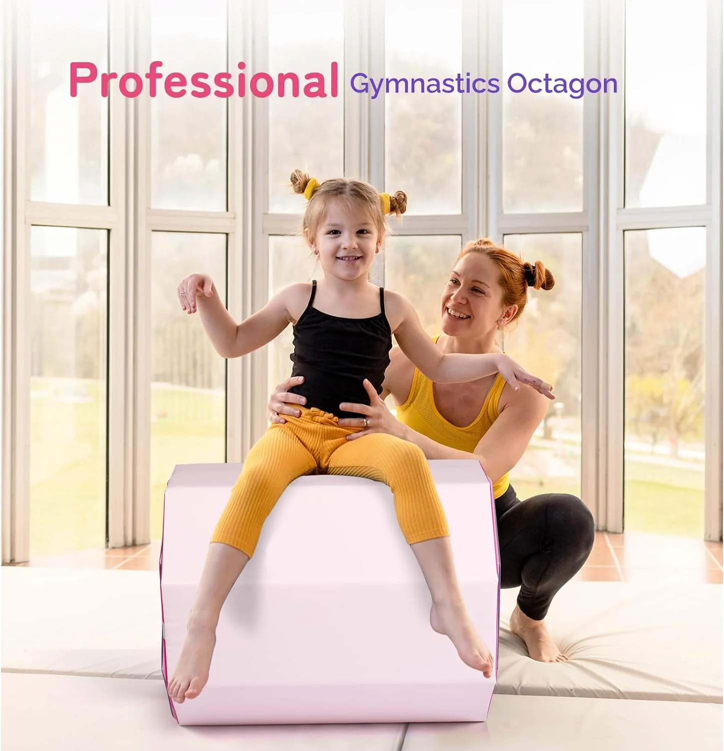 Matladin Octagon Gymnastics Skill Shapes, PVC Pink, 9.7 lb - Image 28