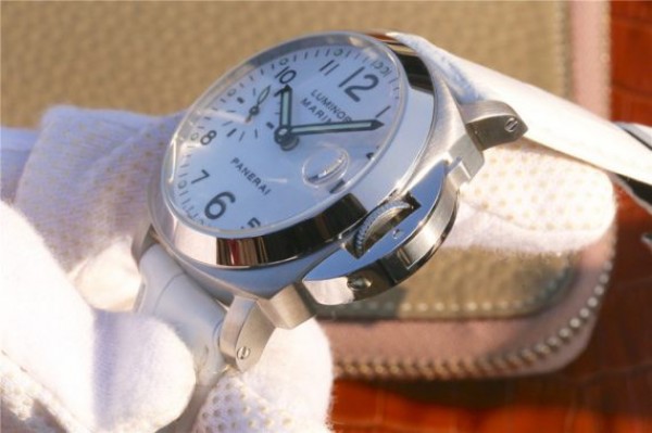 Replica Panerai PAM049 XF White Dial White Leather Strap A7750 - Top club