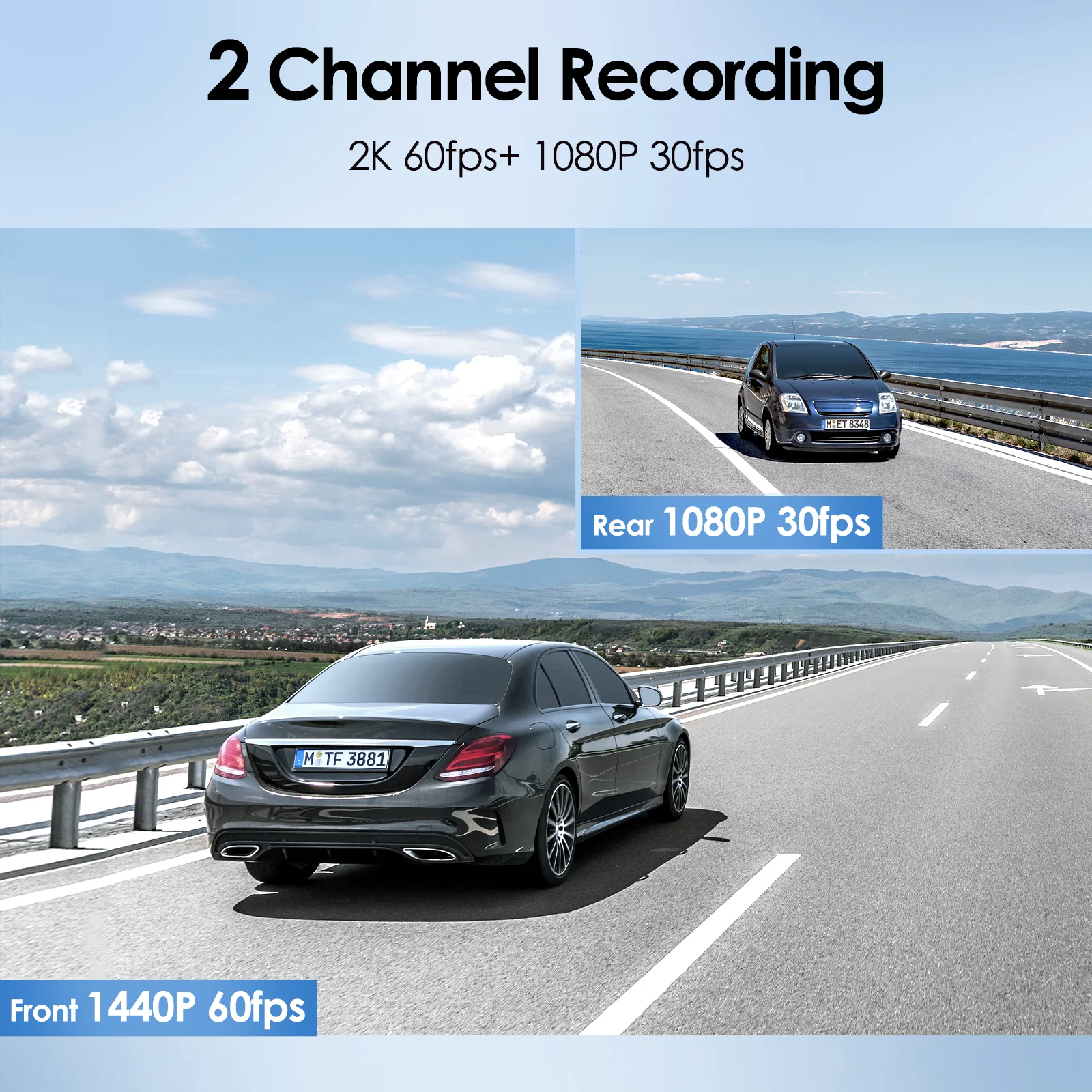 VIOFO A129 Plus Duo Dash Cam 2K 1440P 60FPS + 1080P 30FPS Wi-Fi GPS - NEW - Image 8
