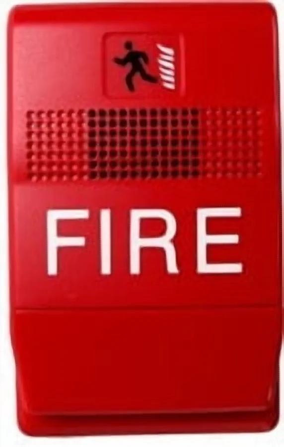 Edwards Signaling Chime Strobe,Red,H 27/32 x L 4 1/2 In EG1R-CVM