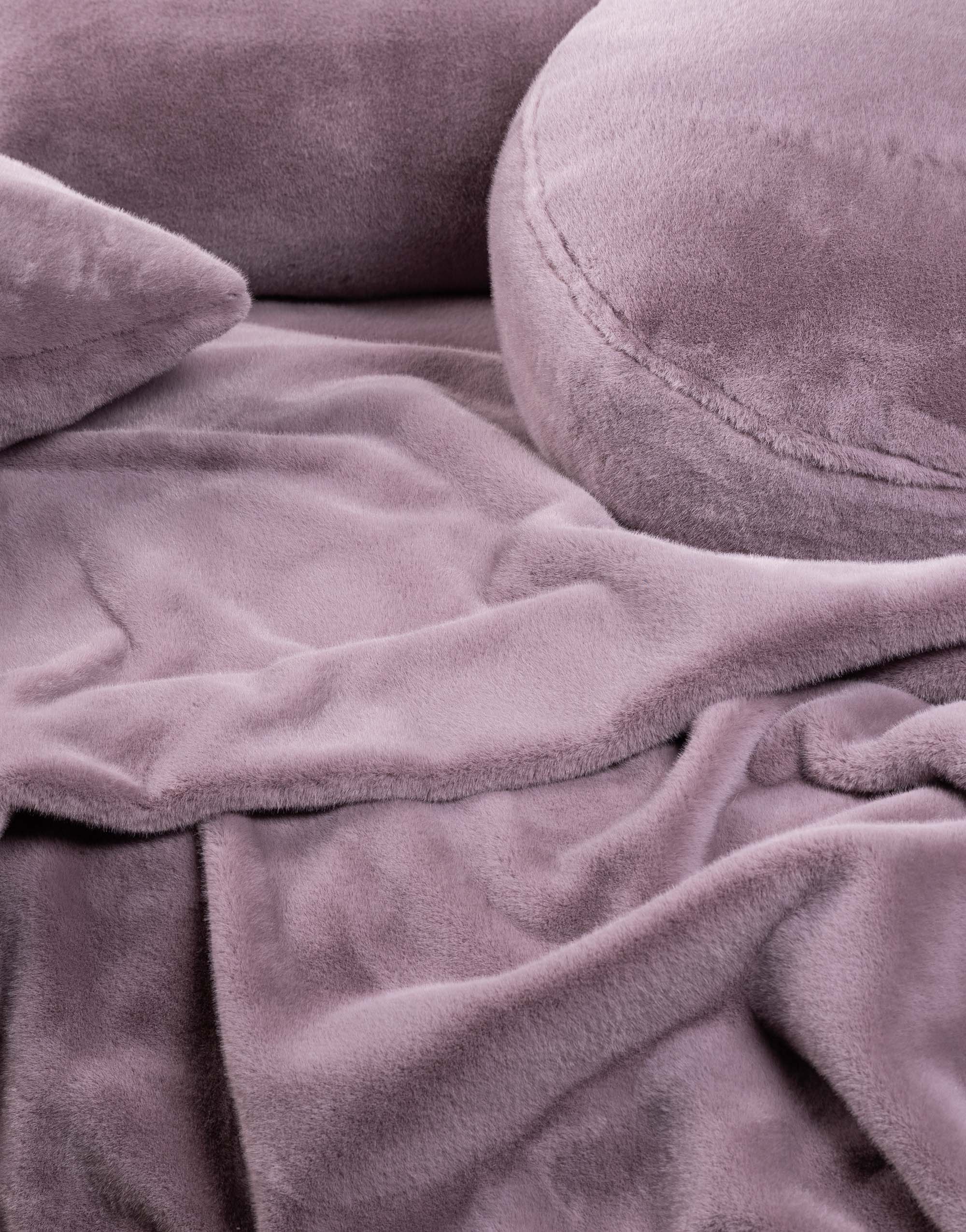 Essenza Furry Sierkussen Vierkant 50x50 cm - Pale Purple