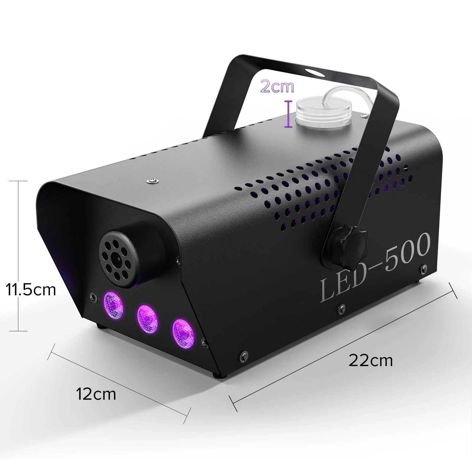 Halloween Fog Machine 500W RGB LED Smoke Machine Stage Lighting Effect with Remote Control for Halloween Wedding DJ Show Concert Bar Party - Image 7 Halloween Fog Machine 500W RGB LED Smoke Machine Stage Lighting Effect with Remote Control for Halloween Wedding DJ Show Concert Bar Party - Image 7