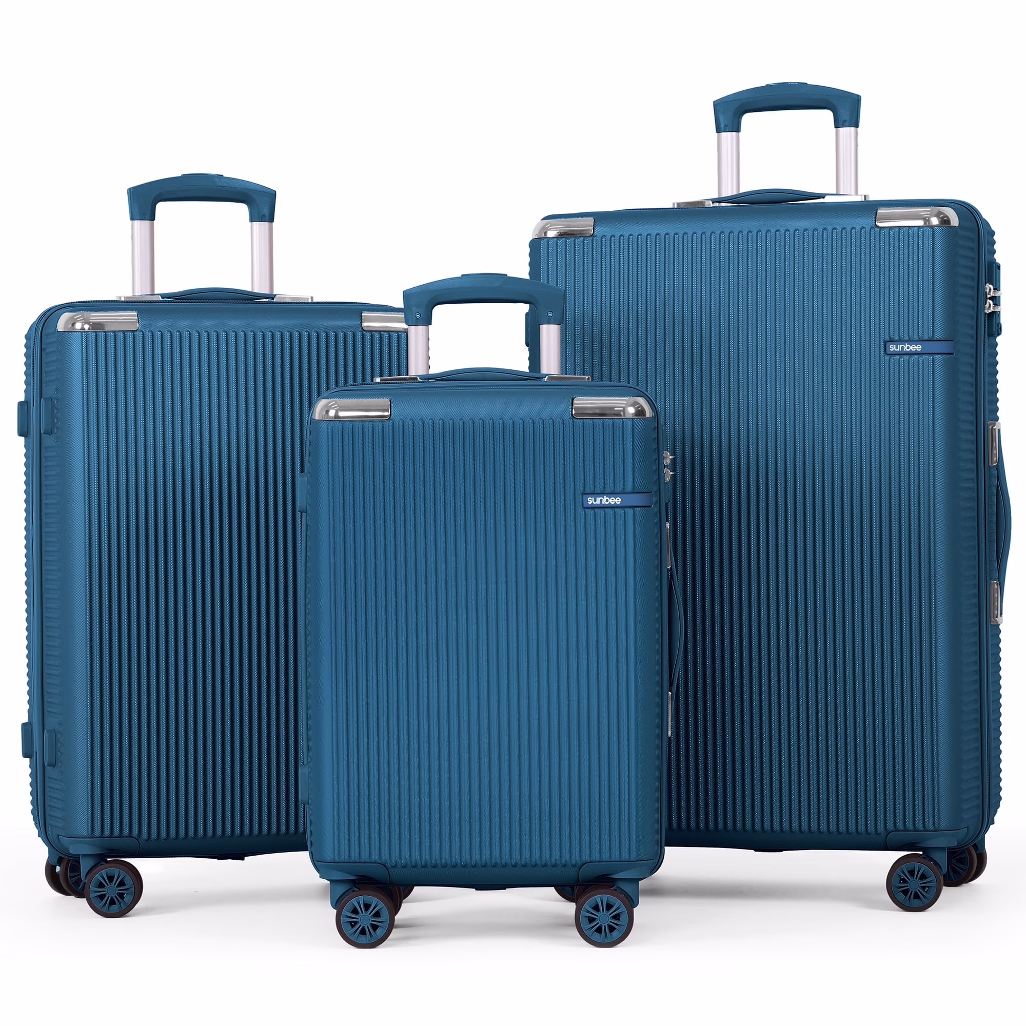 Sunbee Hardside Luggage Set 3 Piece Set Lightweight Suitcase with TSA Lock Spinner Wheels - Image 3