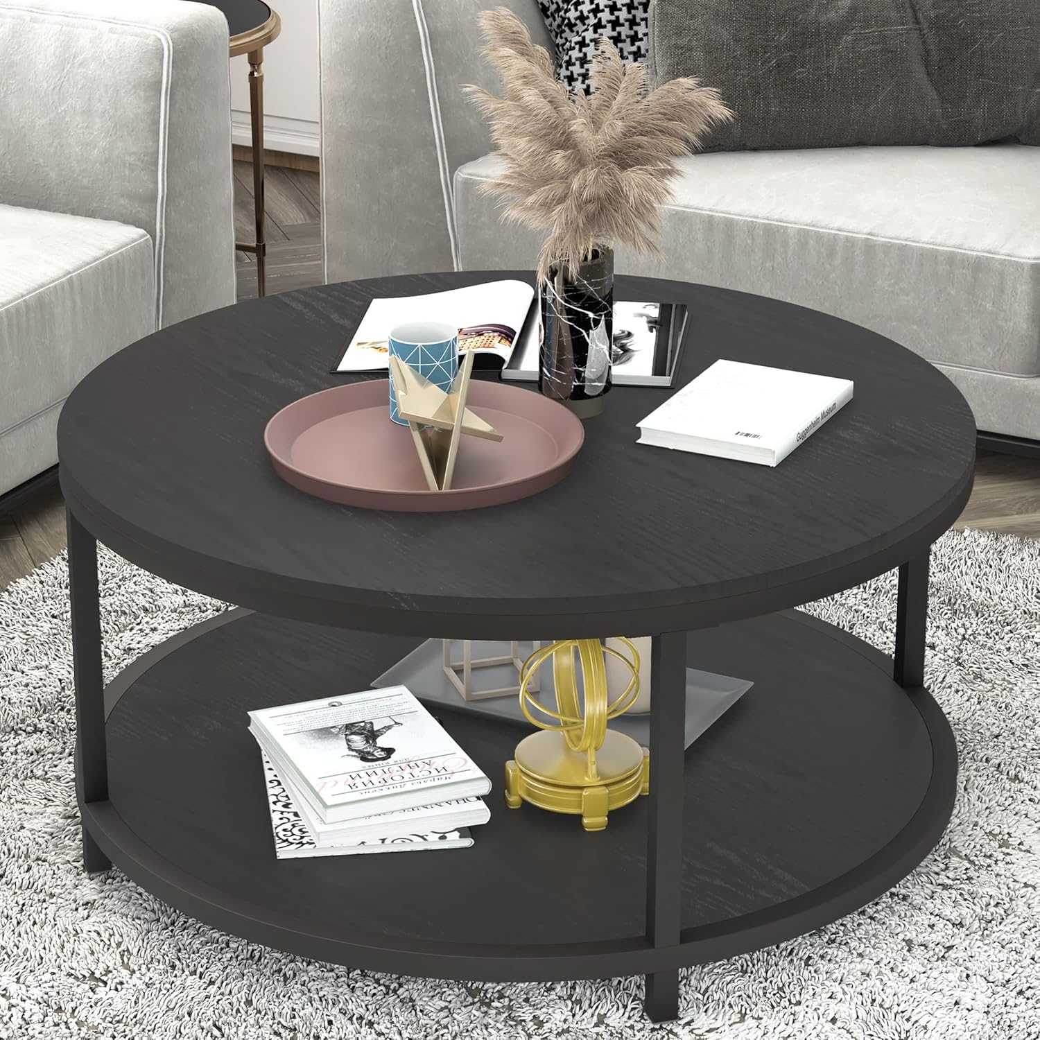 NSdirect Round Coffee Table, 36
