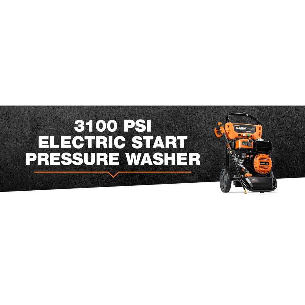 Generac 3100 PSI Corded Electric Start Gas Pressure Washer - 8894 - Image 2 Generac 3100 PSI Corded Electric Start Gas Pressure Washer - 8894 - Image 2