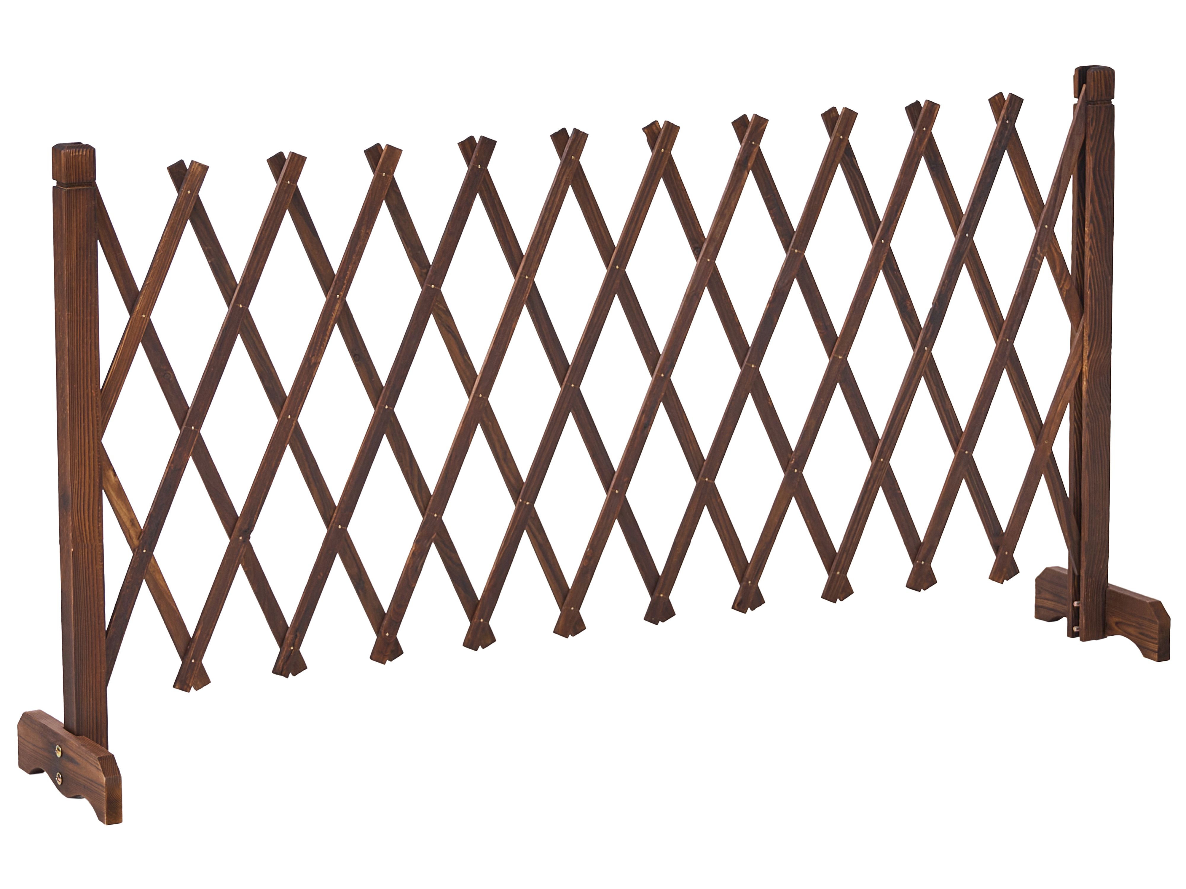 Garden Trellis SCIOLZE Extendable Dark Brown