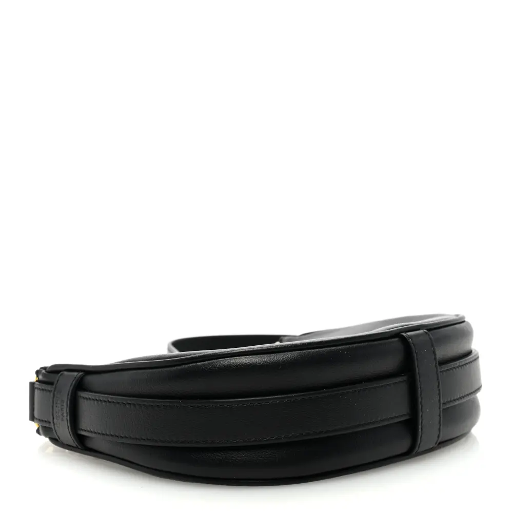 Celine Black Smooth Calfskin Leather Mini Ava Shoulder Bag Gold Hardware Replica1:1High-quality replica