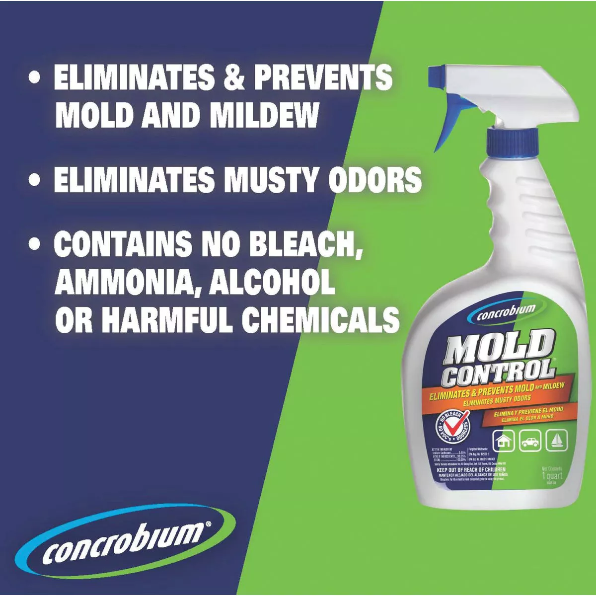 Concrobium Mold Control 32 Oz. Stops & Prevents Mold & Mildew Inhibitor