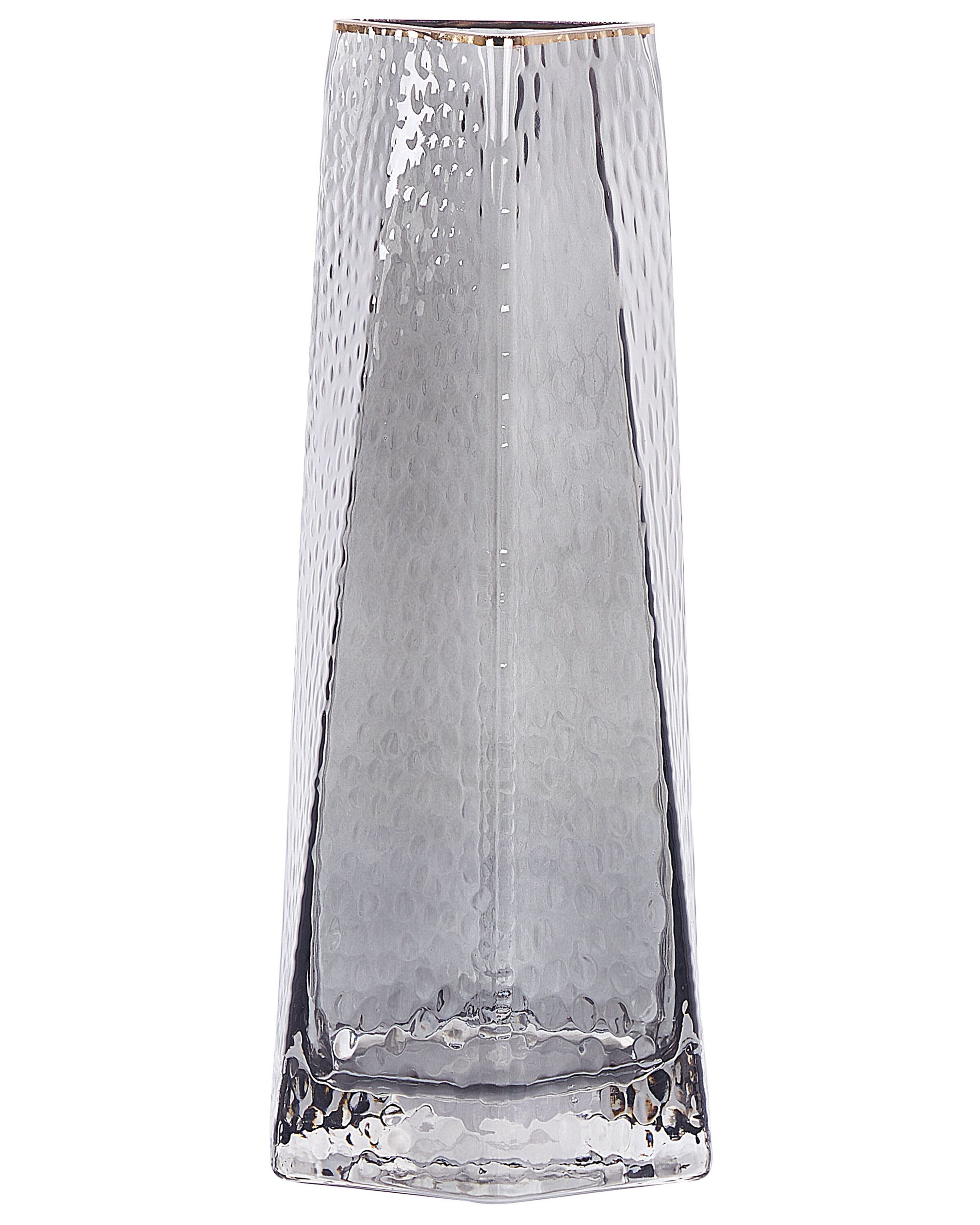 Flower Vase LILAIA Glass 27 cm Grey
