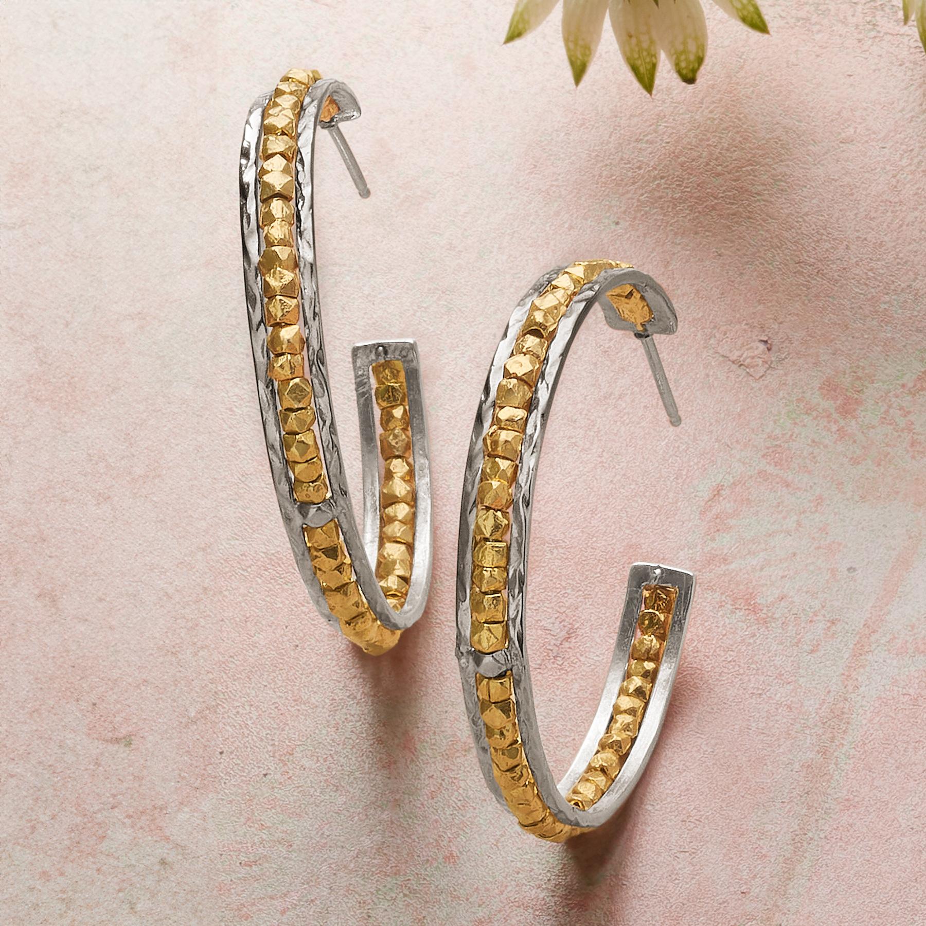 Gold Rush Hoop Earrings - Sundance Clothing