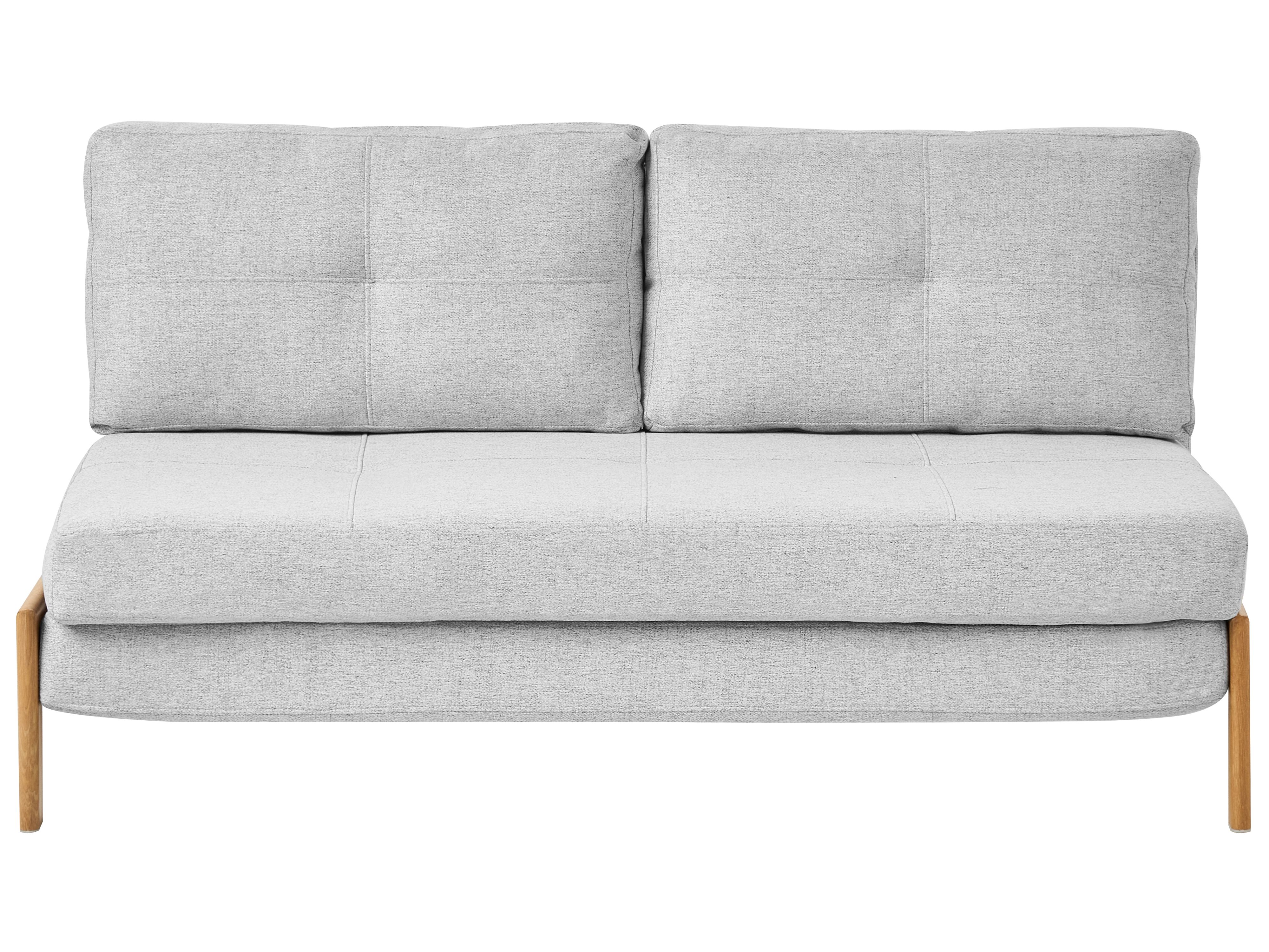 Sofa Bed 2 Seater EDLAND Fabric Light Grey