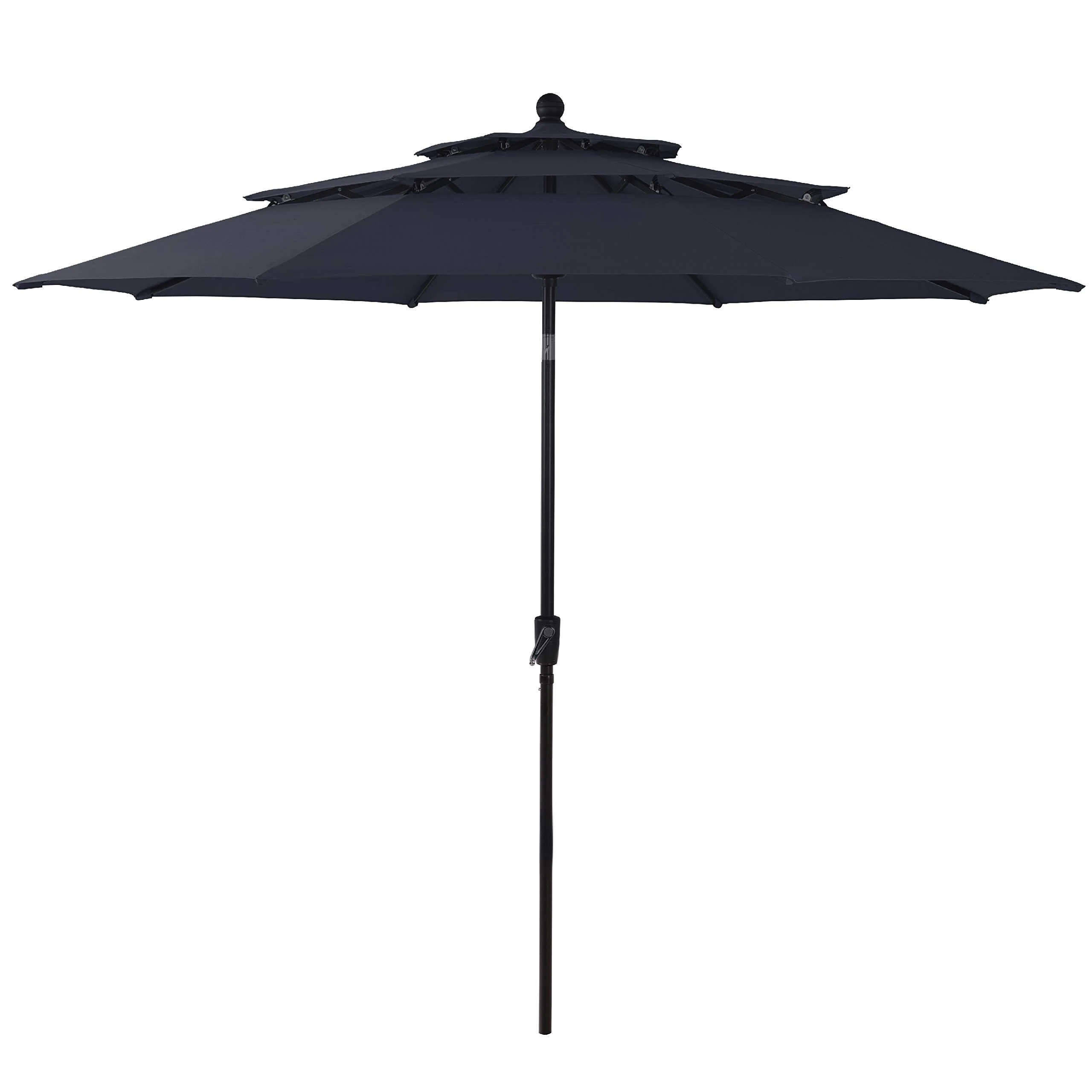 MAISON ARTS Outdoor 6-piece Patio Dining Set, 1 Square Metal table, 4 Adjustable Folding Chairs and 10ft Umbrella Red - Image 10
