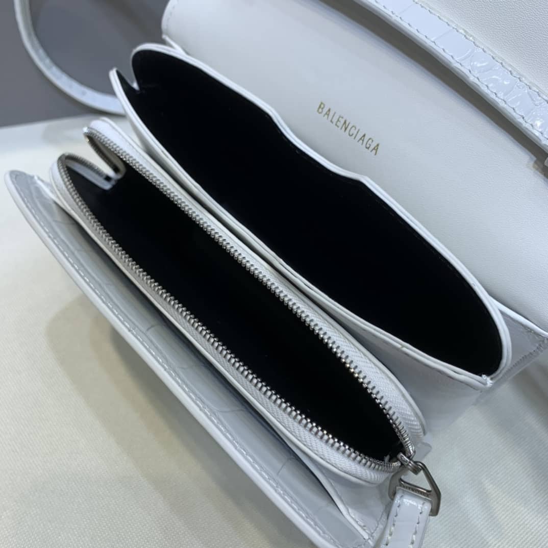 Balenciaga Crocodile Embossed Box Replica Shoulder Bag - Replicaclubs