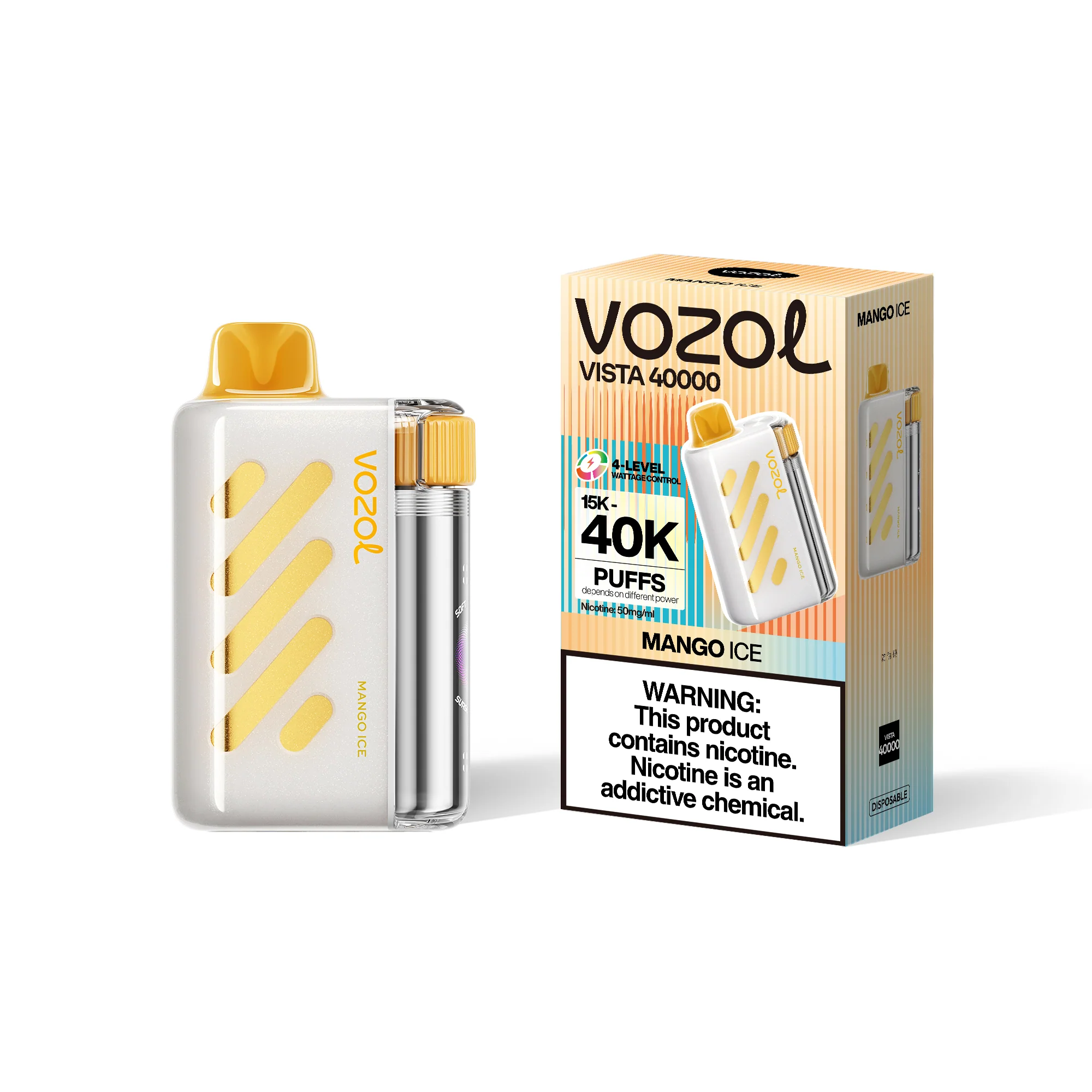 VOZOL VISTA 40K jednorazowy e-papieros (wszystkie smaki)