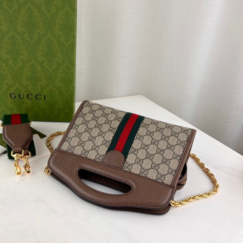 Replica Gucci Ophidia Small Tote With Web 693724 Brown1:1High-quality replica