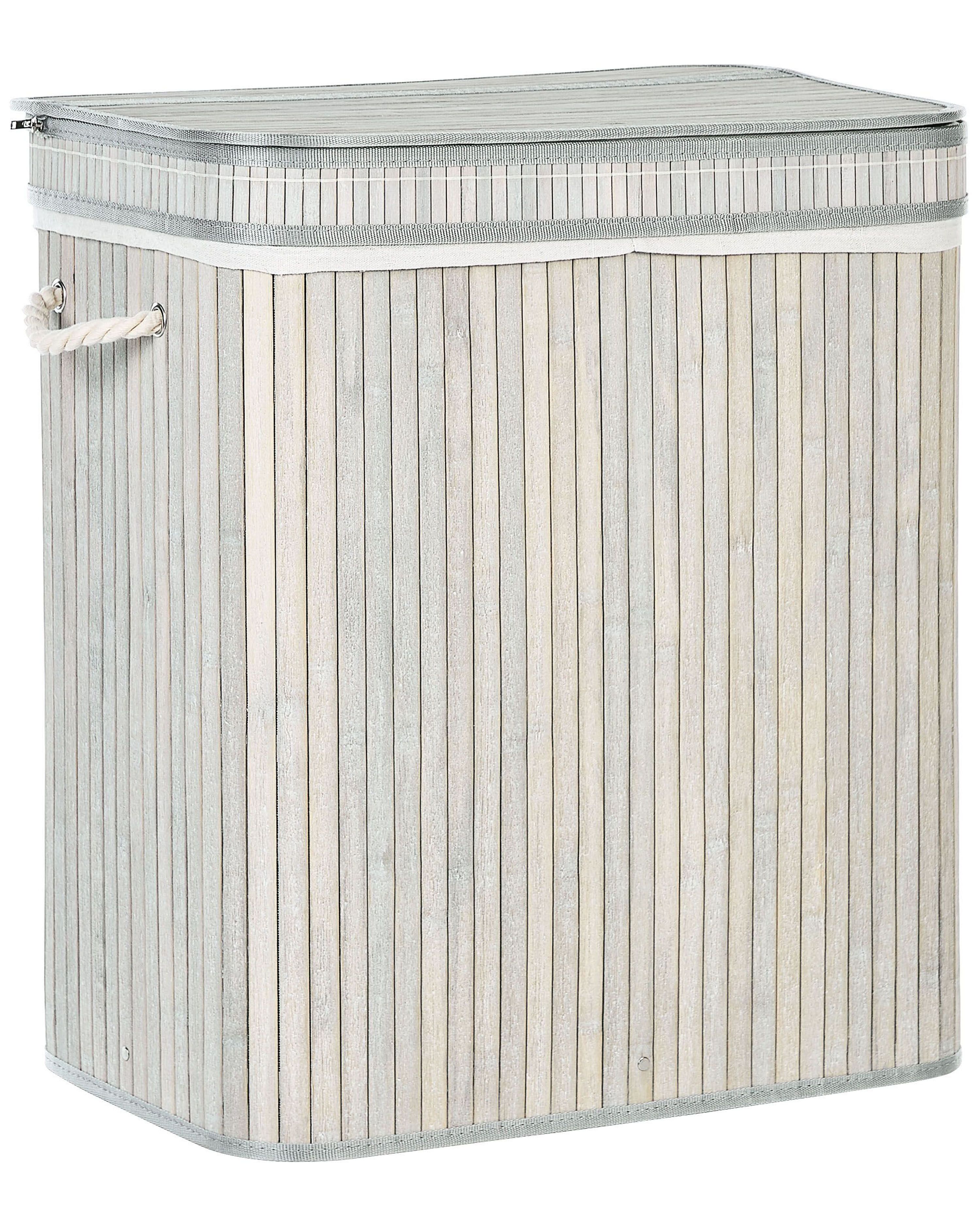 Laundry Basket KALTHOTA Bamboo Grey 100 L