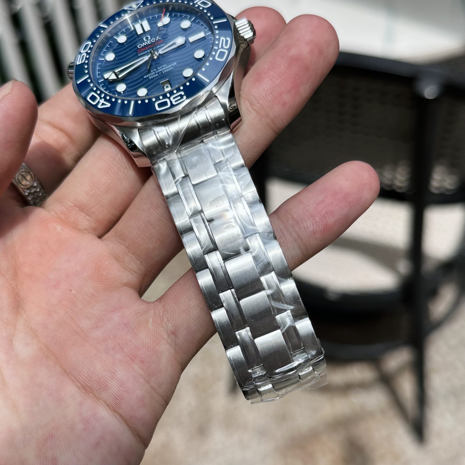 Omega Replica 1:1 Watch Seamaster Blue Dial Full Set VS Factory 42mm - Top club