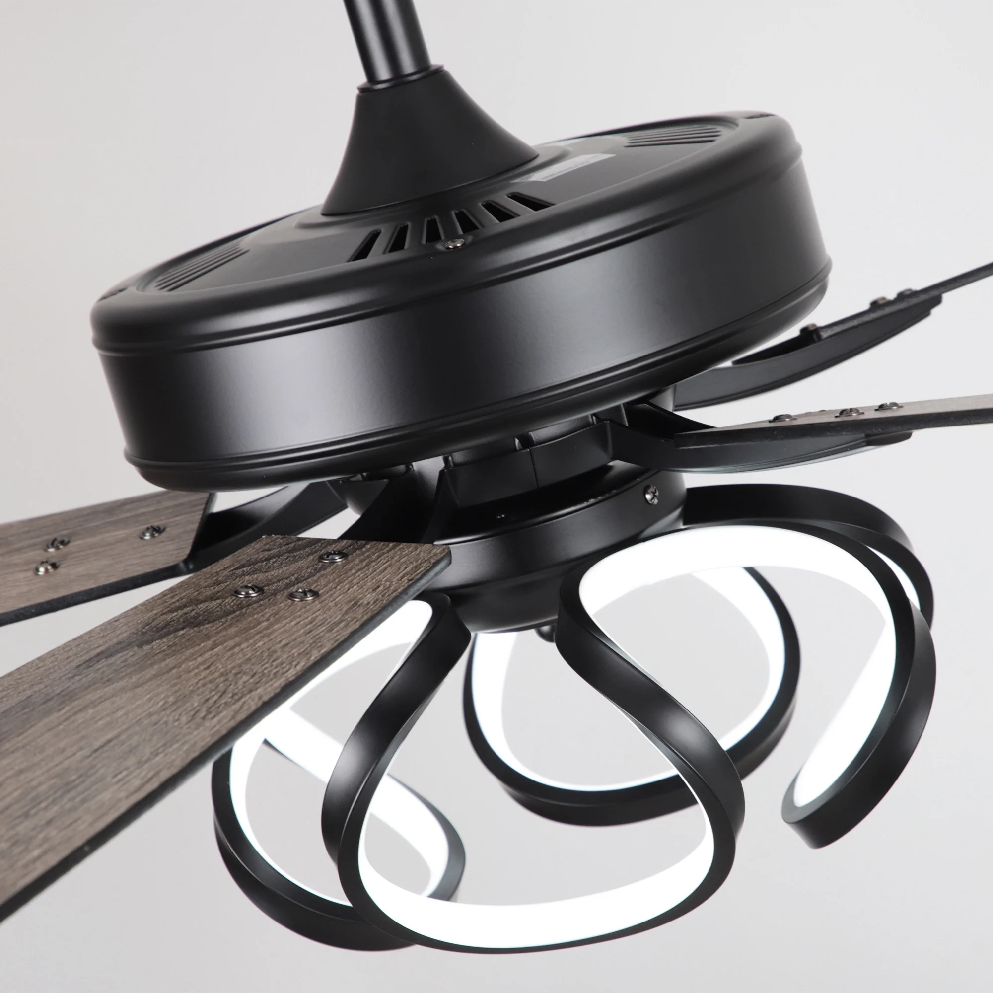 Parrot Uncle 52-Inch Contemporary Chrome Ceiling Fan with Integrated LED Lights and Remote Control - Image 26