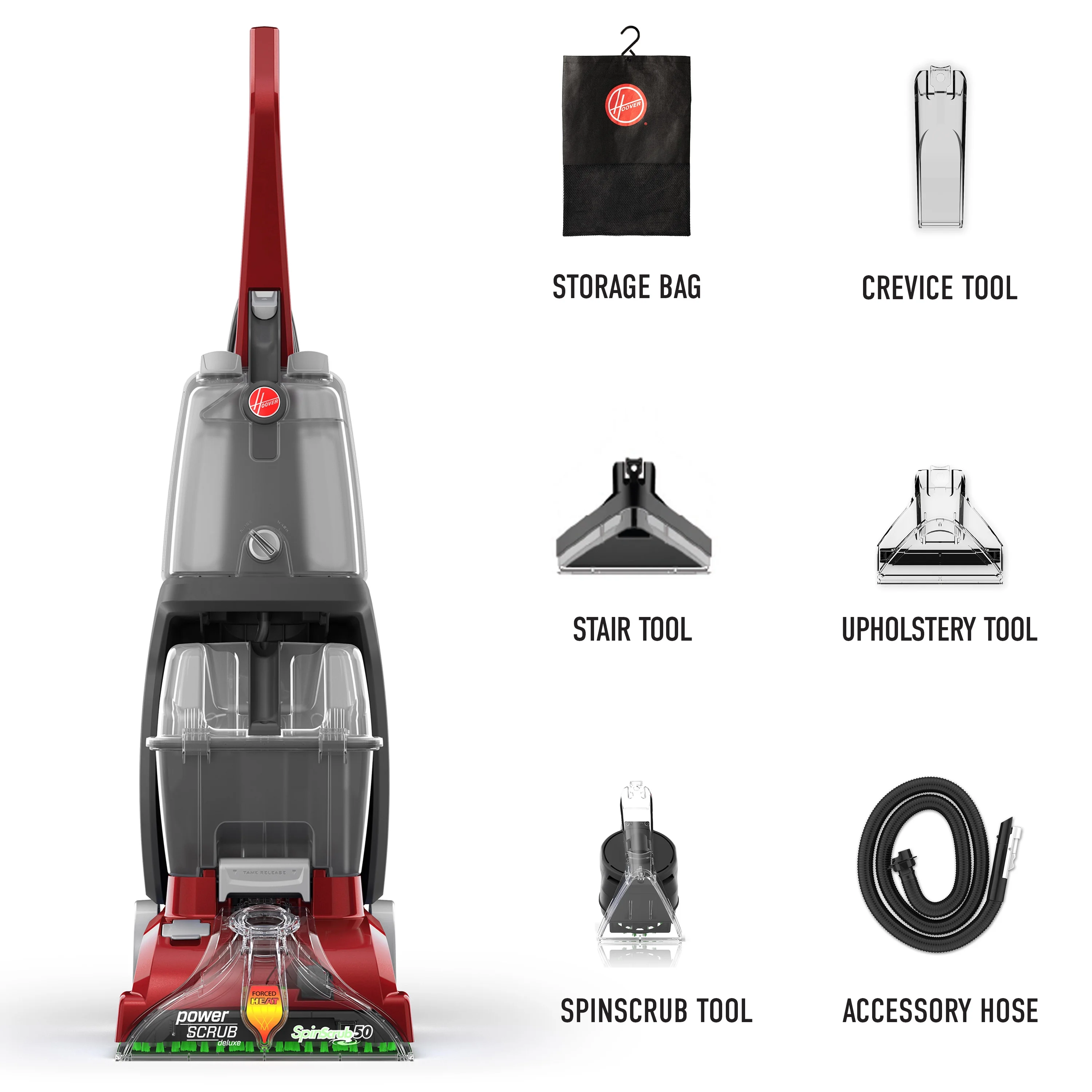 Hoover PowerScrub Deluxe Upright Carpet Cleaner Machine, FH50150V - Image 2