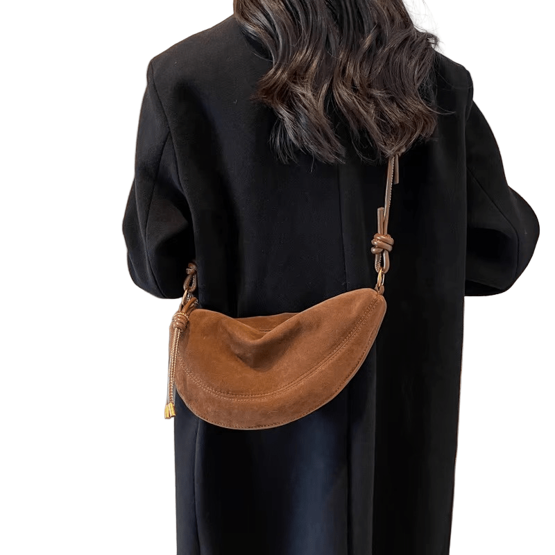 SuèdeCharm – Elegante Crossbody Schoudertas van Faux Suede