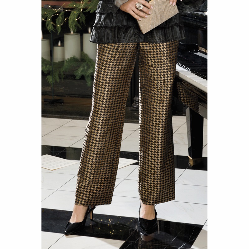 Hawthorne Houndstooth Pant - MIDNIGHT VELVET CATALOG