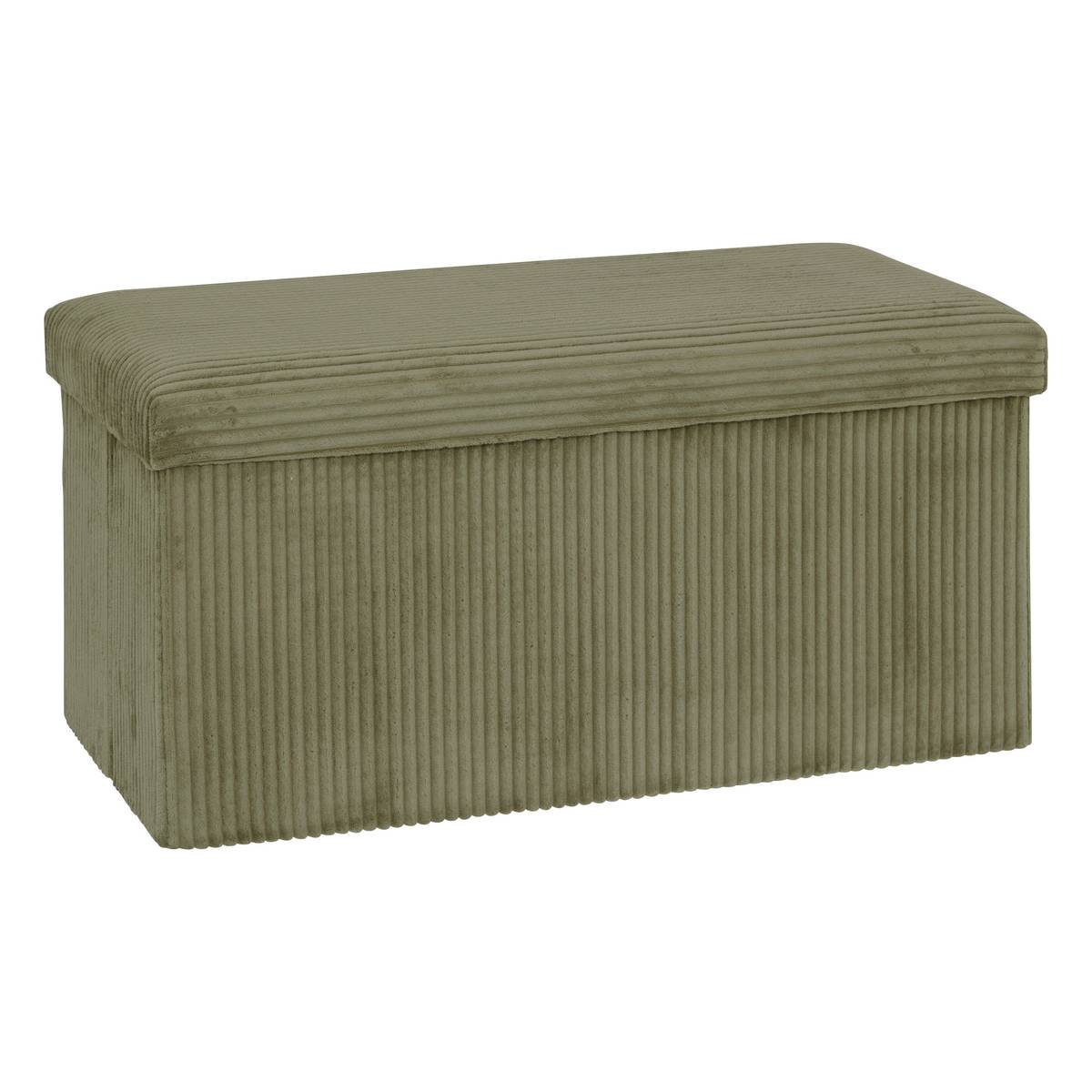 Folding Pouf "Arum" Khaki Green, 76x38 cm