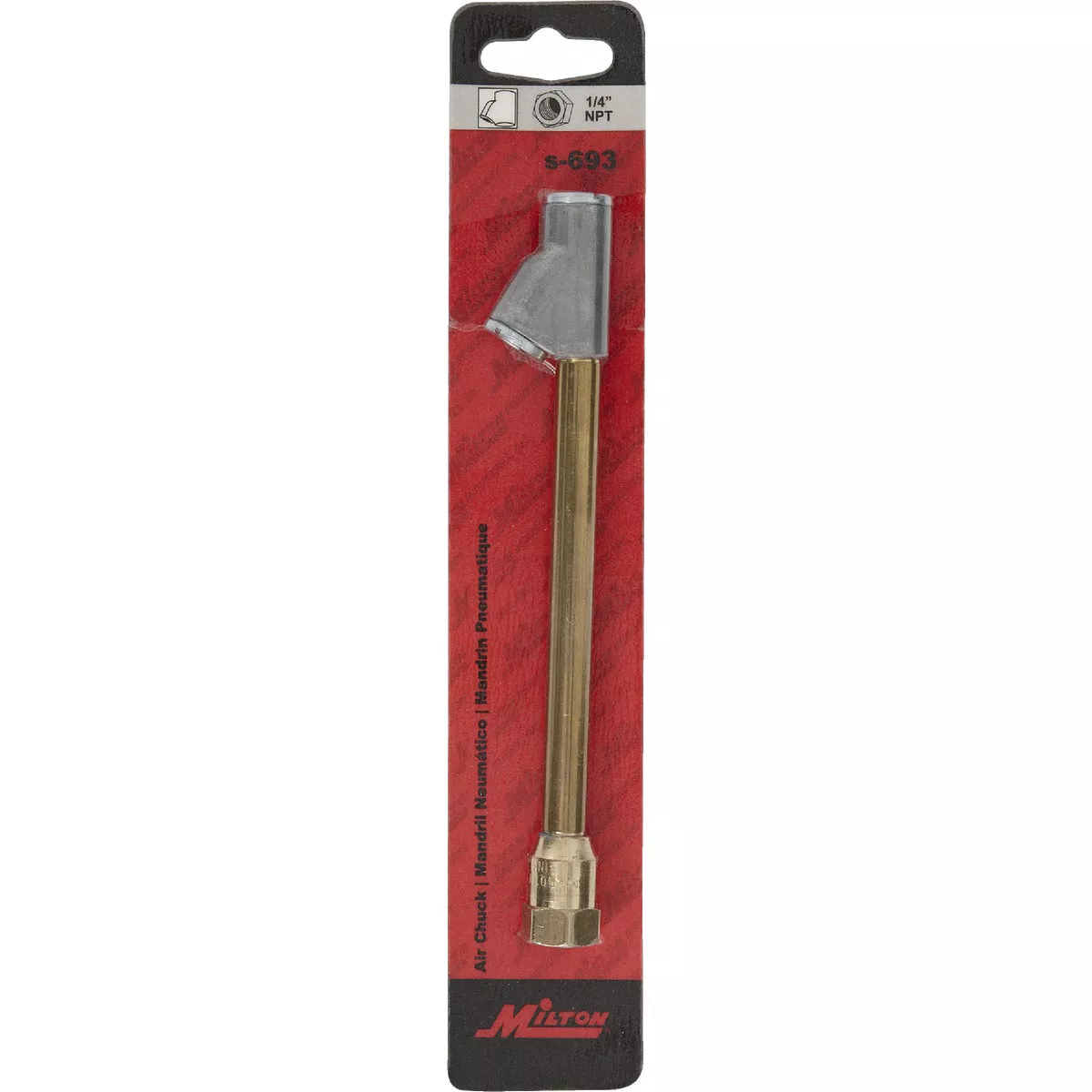 Milton 1/4 In. FNPT 150 psi Straight Foot Dual Head Air Chuck