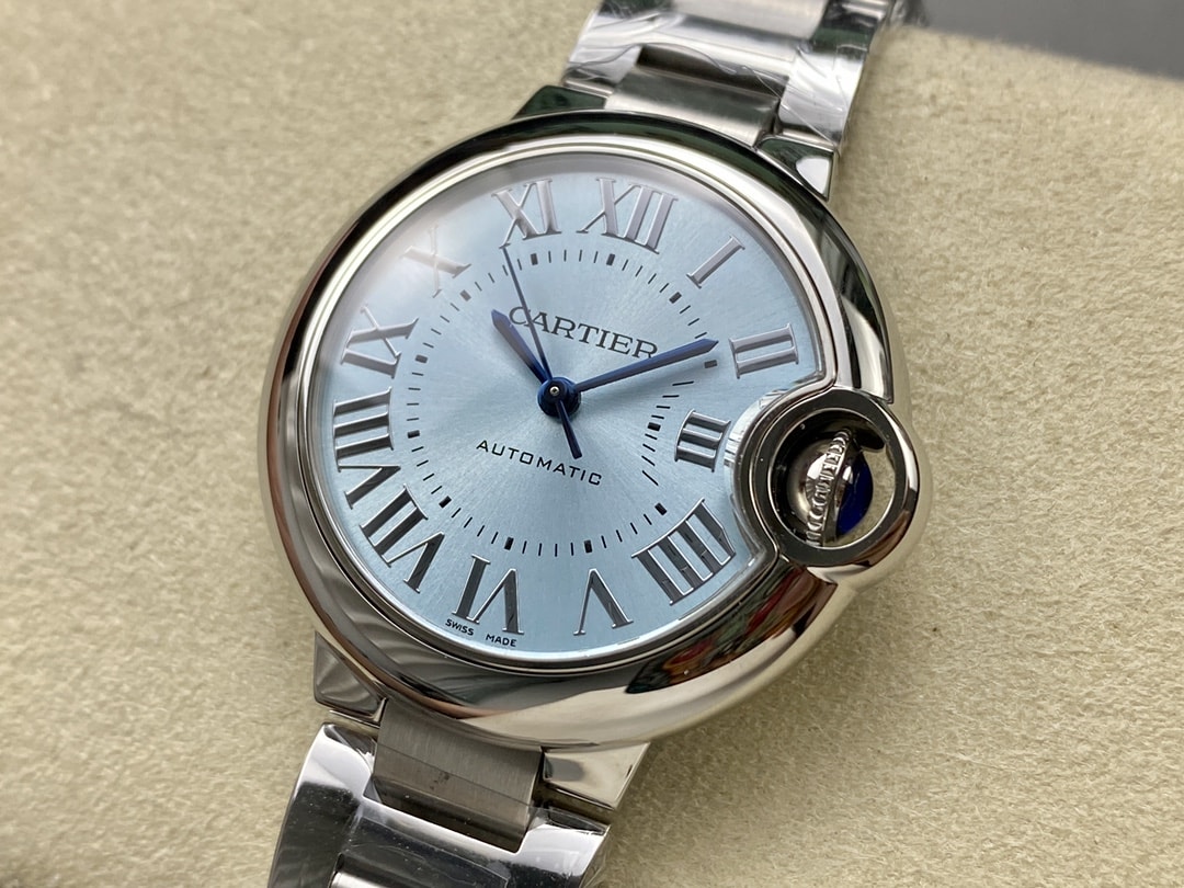 Ballon Bleu de fake cartier watch 33 mm mechanical movement with automatic winding-3KF(1:1 replica) - Top club