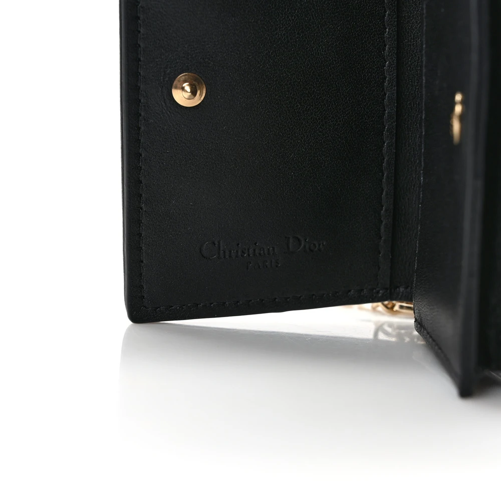 Dior Lambskin Lady Dior Card Holder Replica – Gold Hardware Perfection1:1High-quality replica