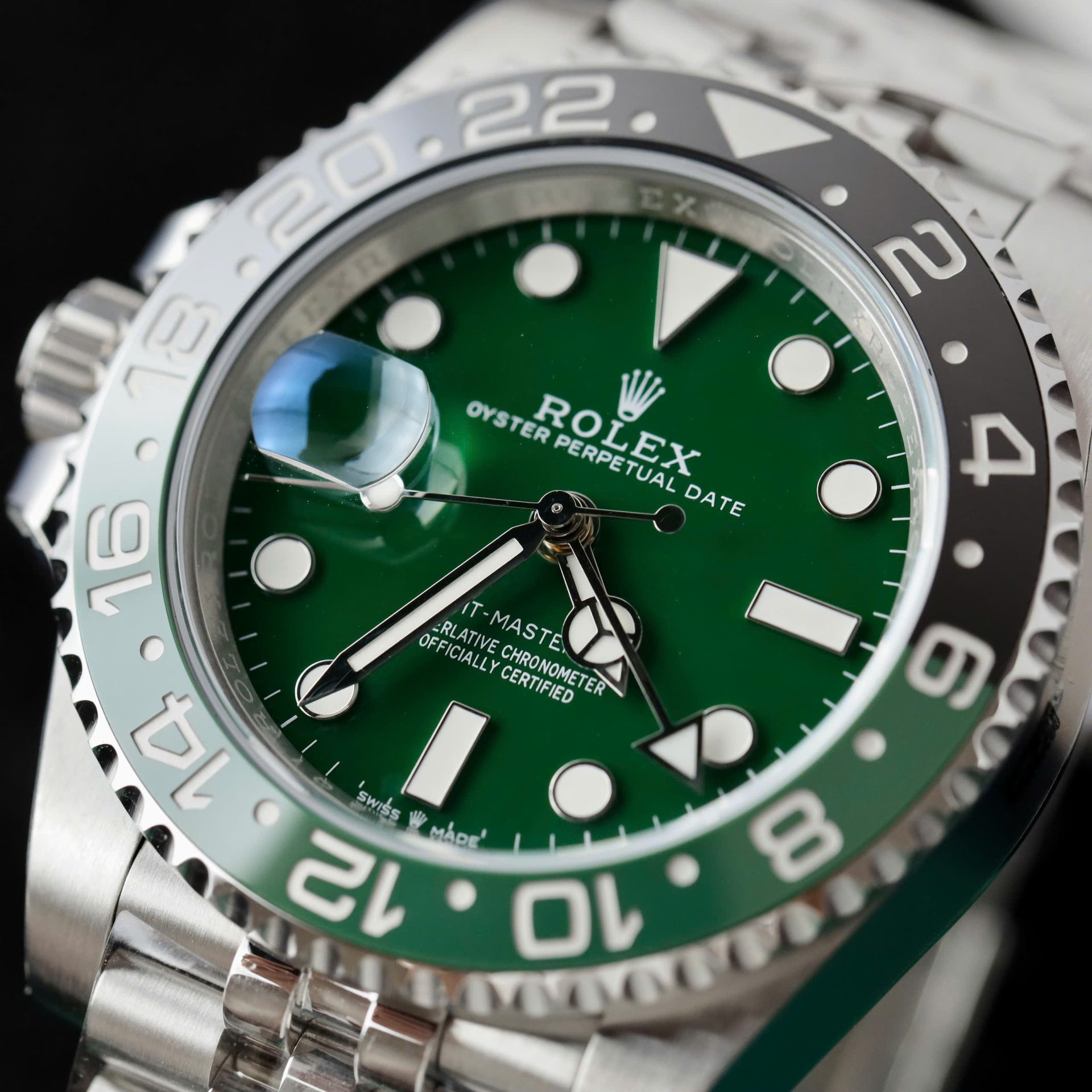 Rolex GMT-Master II 126729VTNR Copies Watch Green Dial Jubilee Strap 40mm - Top club