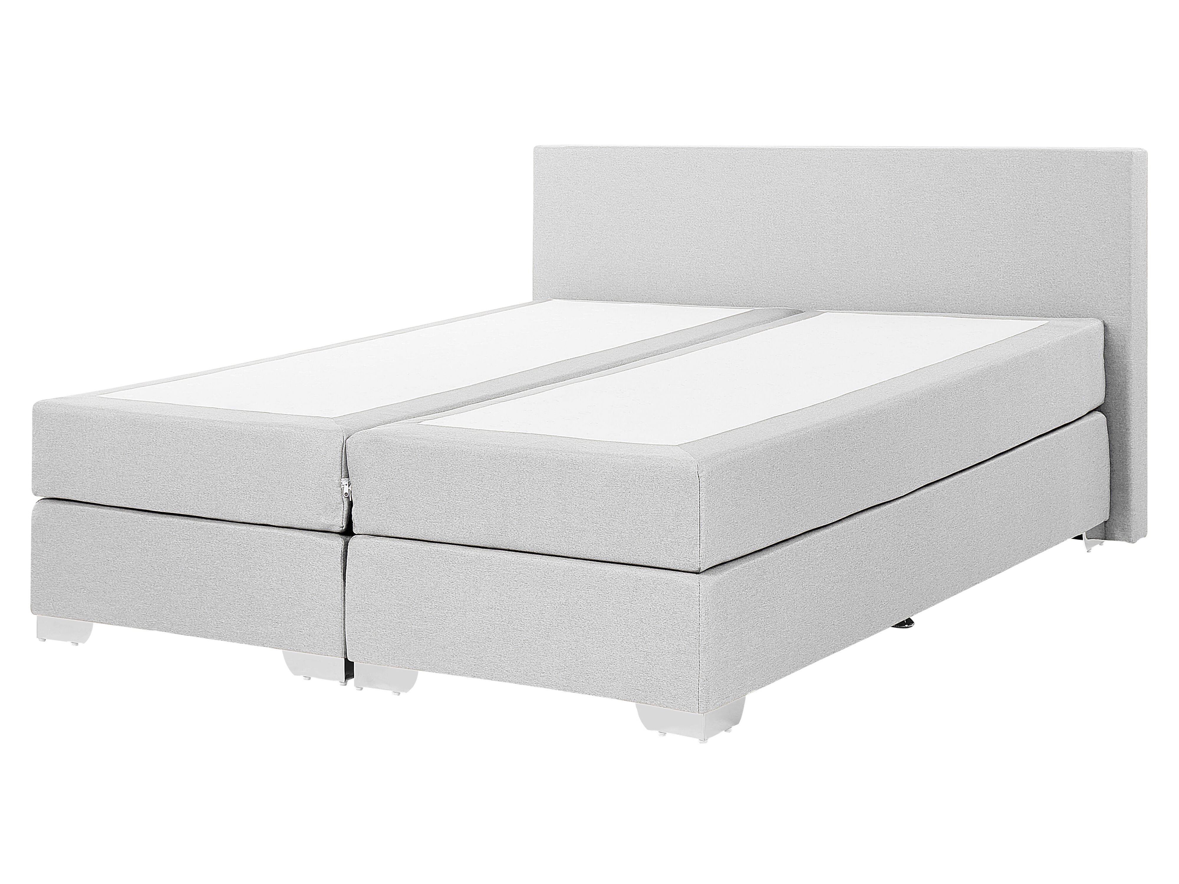 Divan Bed Fabric PRESIDENT 160 x 200 cm (EU King Size) Light Grey