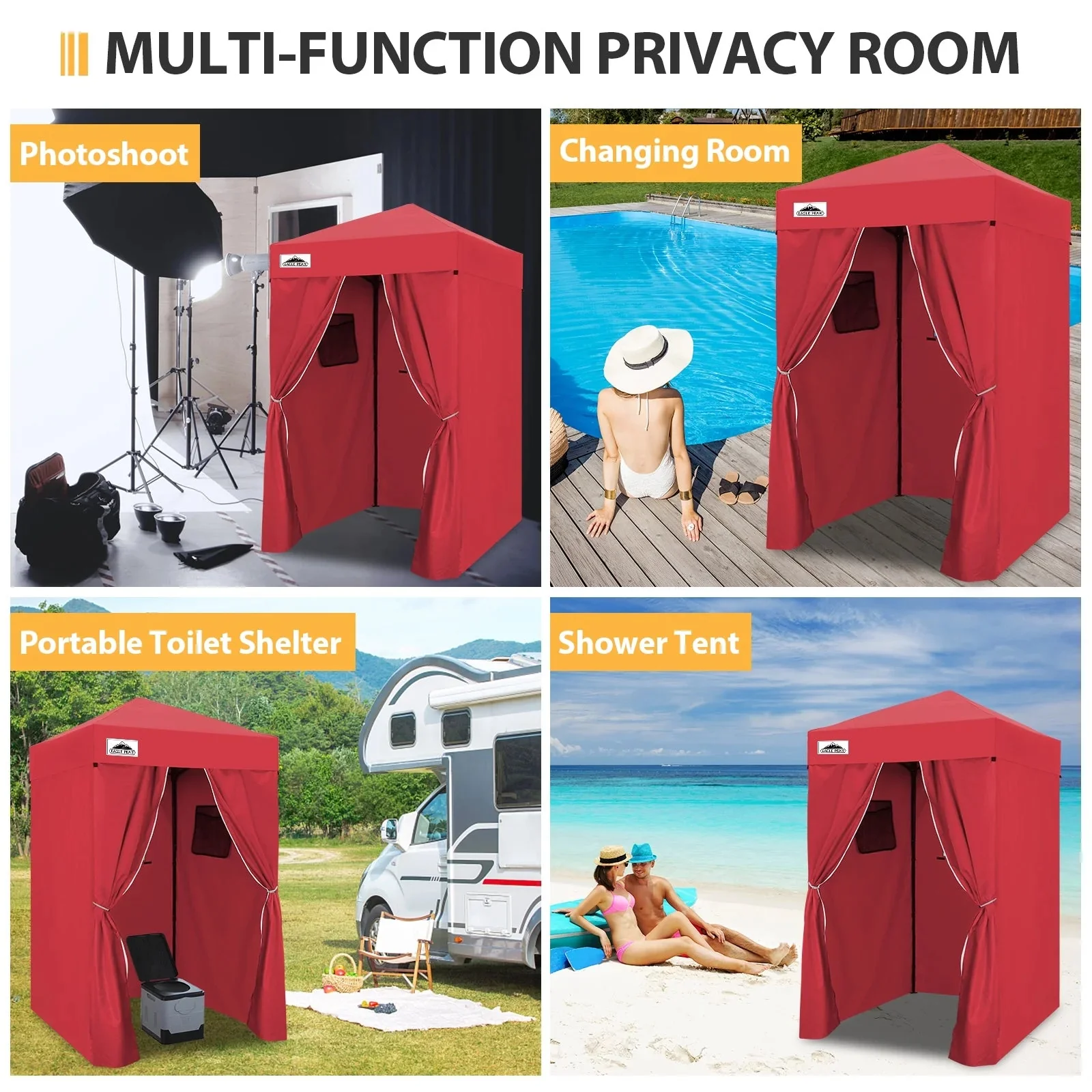 EAGLE PEAK Ultra Compact 4 ft x 4 ft Pop-Up Changing Room Canopy - Flex - Image 39 EAGLE PEAK Ultra Compact 4 ft x 4 ft Pop-Up Changing Room Canopy - Flex - Image 39