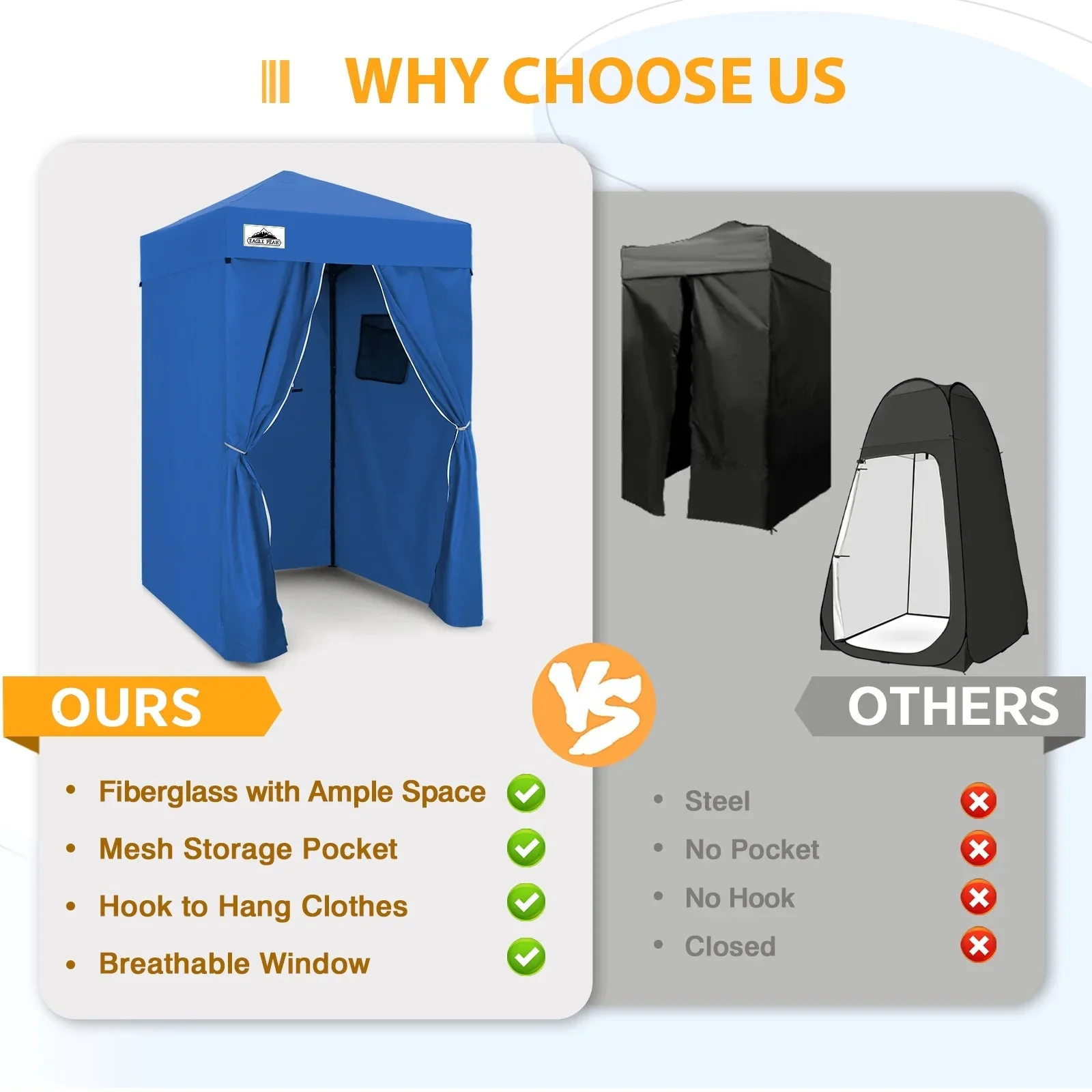 EAGLE PEAK Ultra Compact 4 ft x 4 ft Pop-Up Changing Room Canopy - Flex - Image 72 EAGLE PEAK Ultra Compact 4 ft x 4 ft Pop-Up Changing Room Canopy - Flex - Image 72