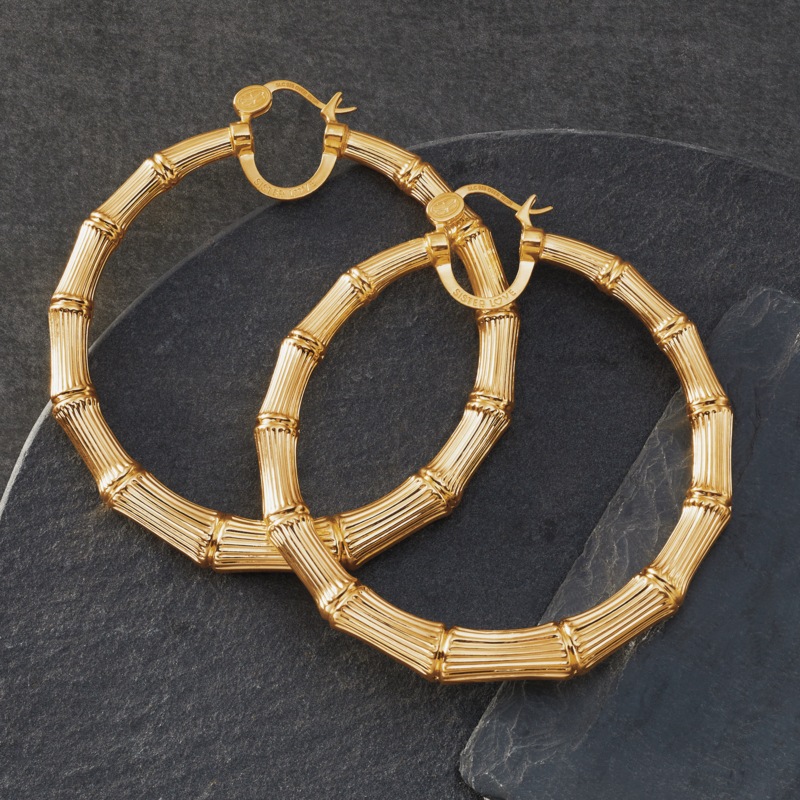 Sister Love Bam Boos Extra-Large Hoops - MIDNIGHT VELVET CATALOG