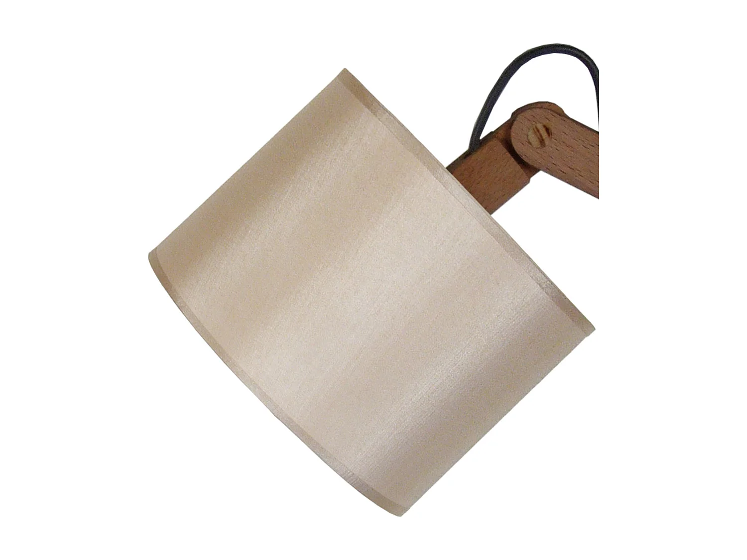 Lampe de Bureau TOSEL ,bois,Gris ,H45xD16xP16cm