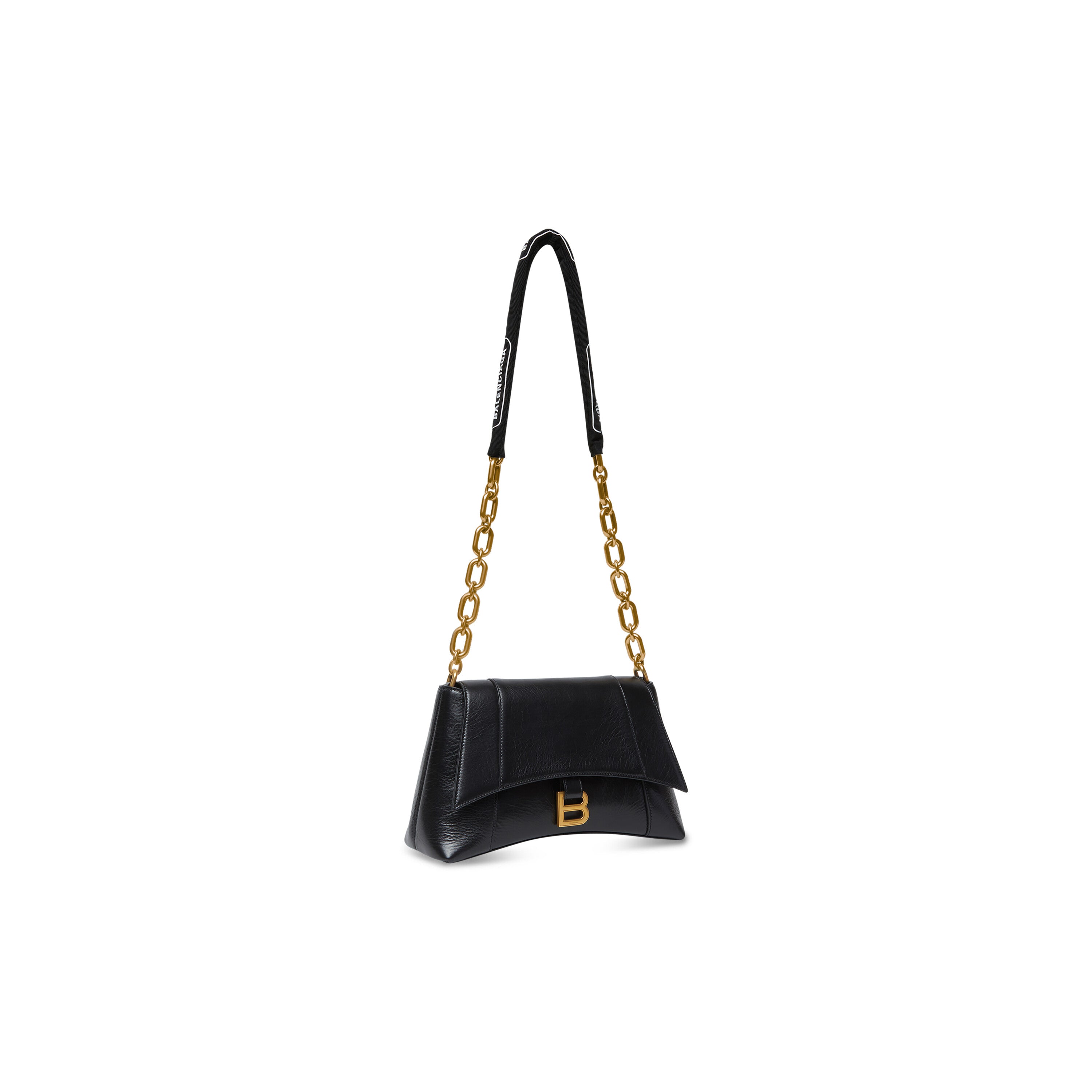 WOMEN'S DOWNTOWN SMALL SHOULDER BAG WITH CHAIN IN BLACK - Replicaclubs