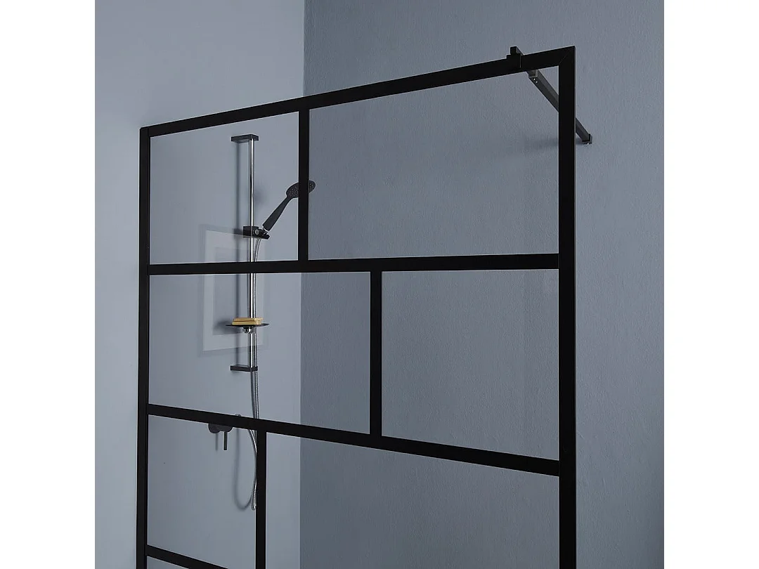 Paroi De Douche À L'italienne 120Cm Avec Verre Clair