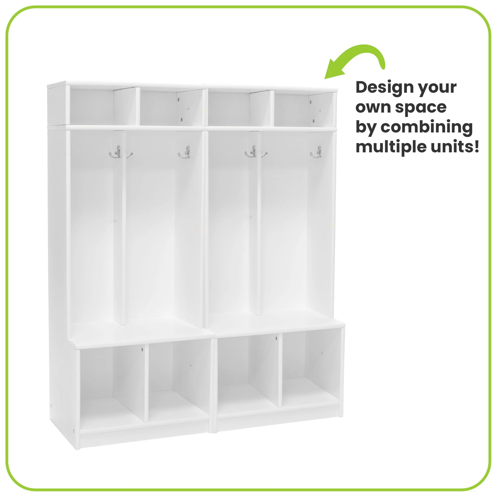 Little Partners Locker Cabinet Cubby Organizer, Learn 'N Store Wooden Classroom Cubbies Compartment Lockers for Storage of Toddlers and Kids Coats, Equipment, Backpacks - Espresso - Image 16