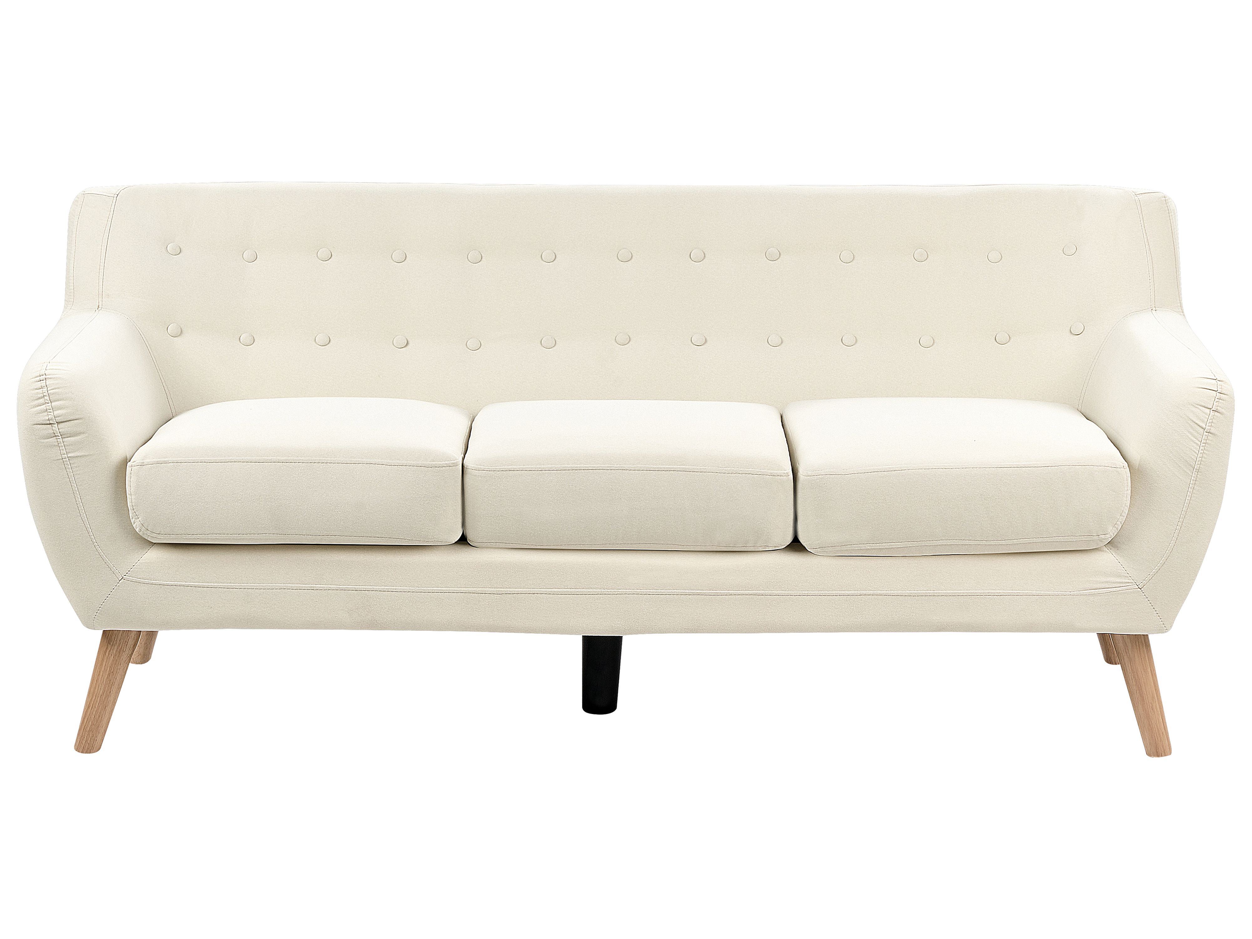 Sofa 3 Seater MOTALA Fabric Light Beige